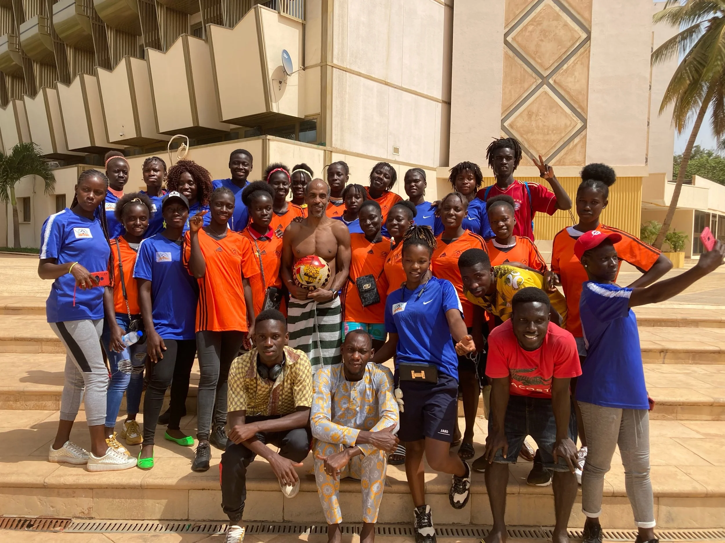 Team SDGB Celebrates Birthday of Guinea Bissau Swimming Federation Interim President Siphiwe Baleka