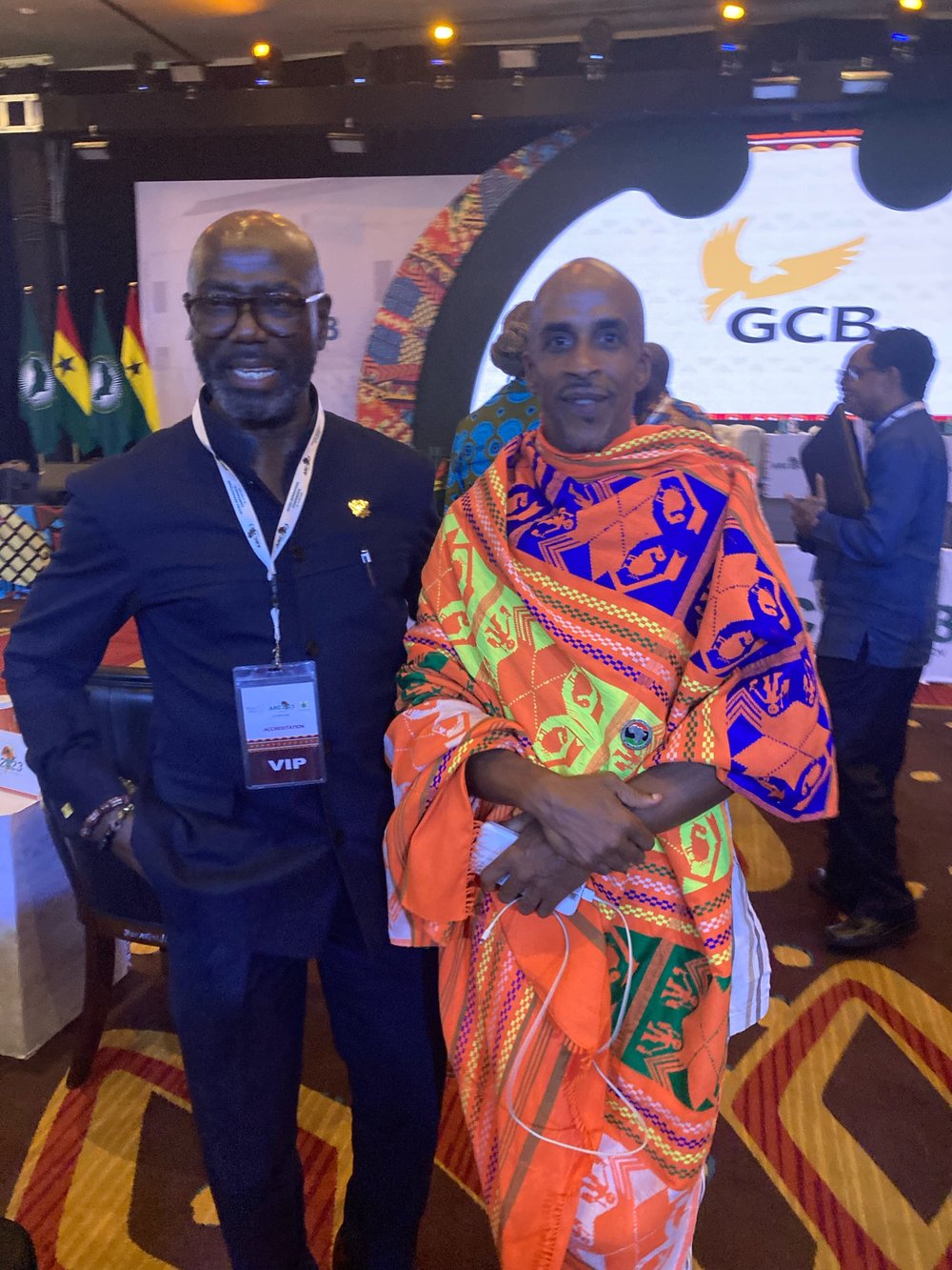 With Akwasi Awua Ababio, Director of Diaspora Affairs, Government of Ghana