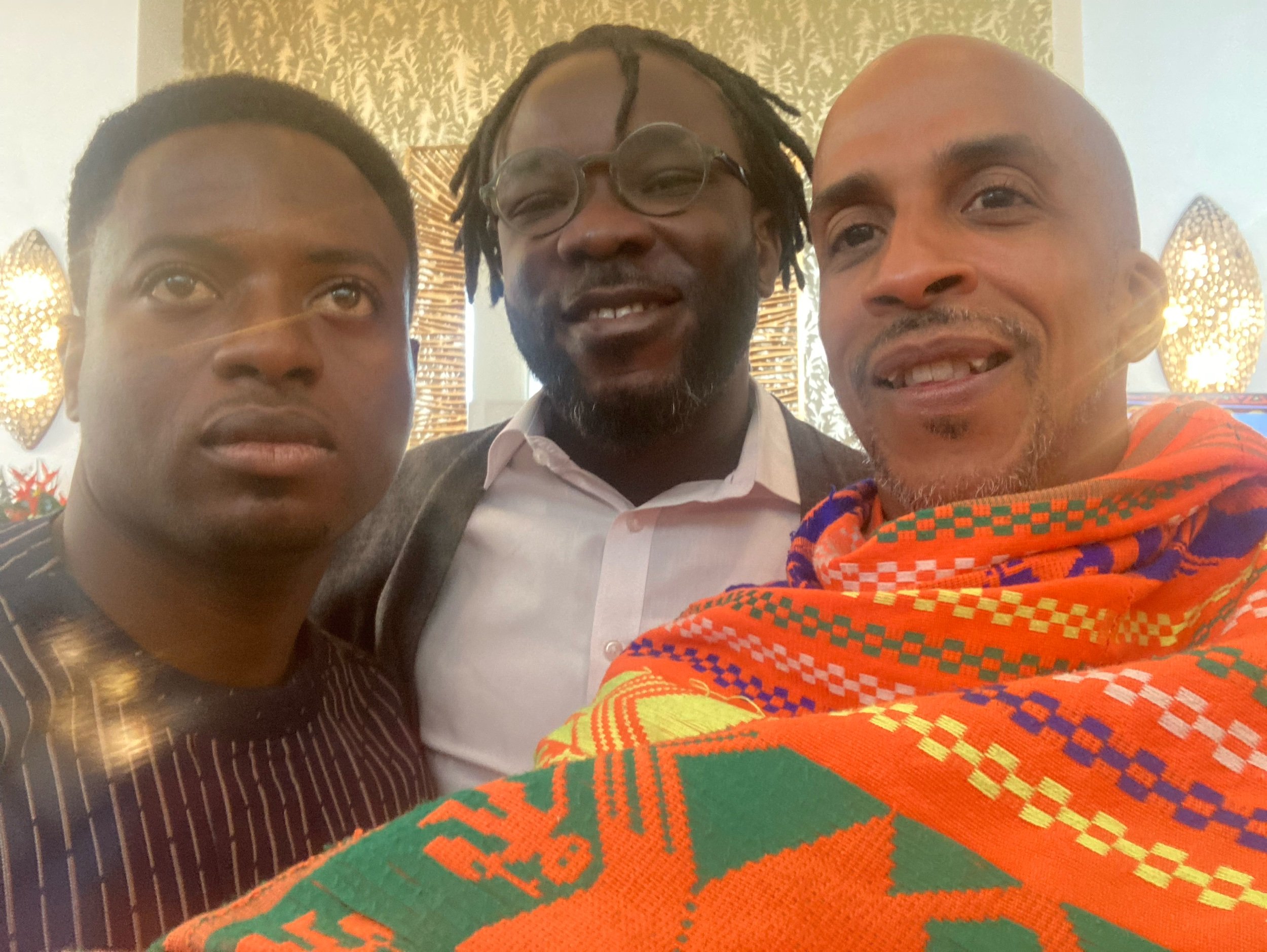 With Nana Yaw and another brother from Ghana