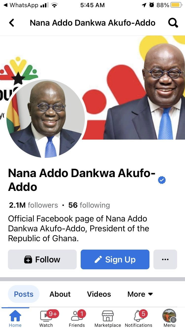 Somehow, Ghana President H.E. Nana Addo Dankwa Akufo-Addo posted my picture on his facebook page....