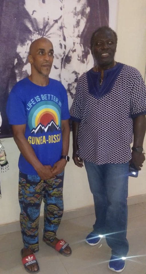 Siphiwe and Kamm in Guinea Bissau, June 2021