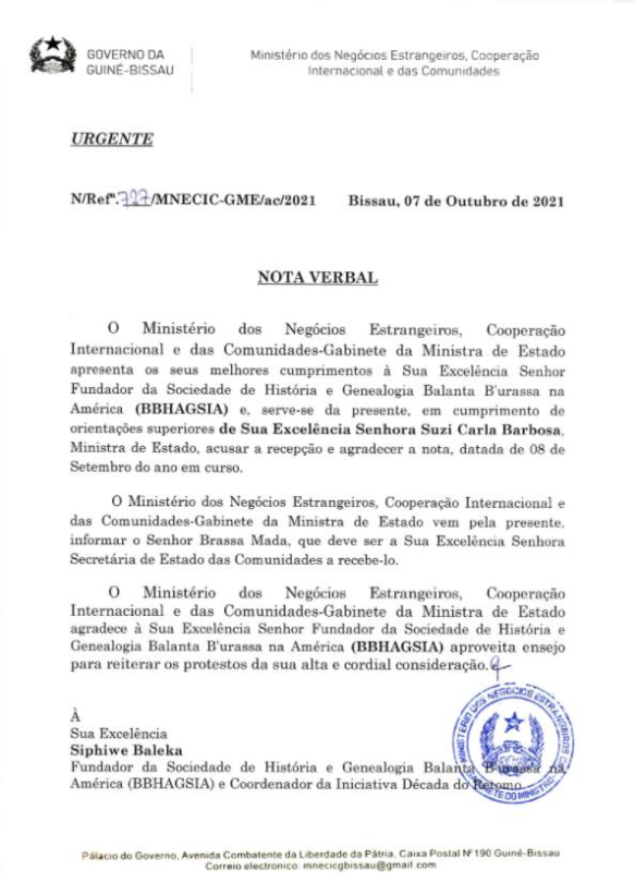 Letter from Minister of Foreign Affairs Suzi Barbosa.PNG