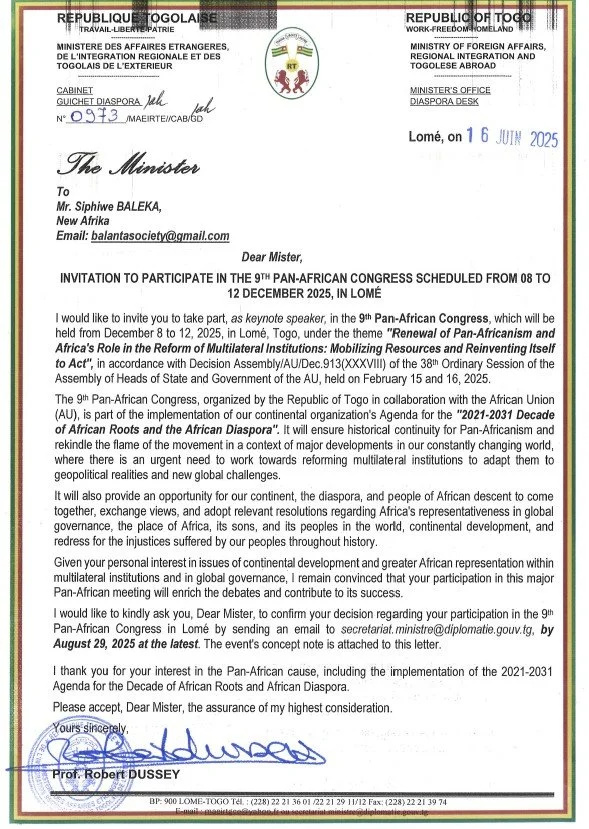 Letter from Togo Minister of Foreign Affairs.jpg