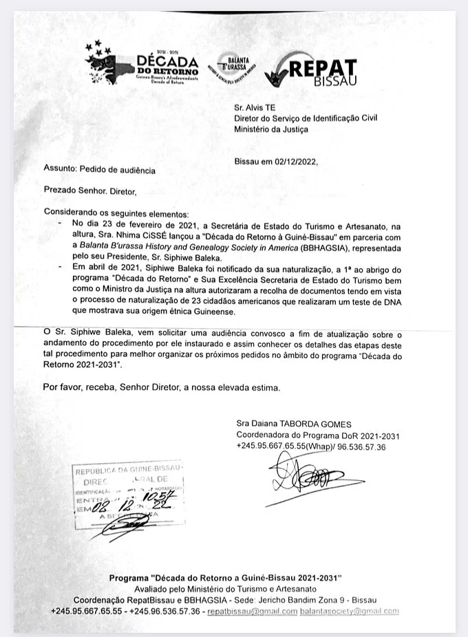 New! Guinea Bissau Citizenship Update