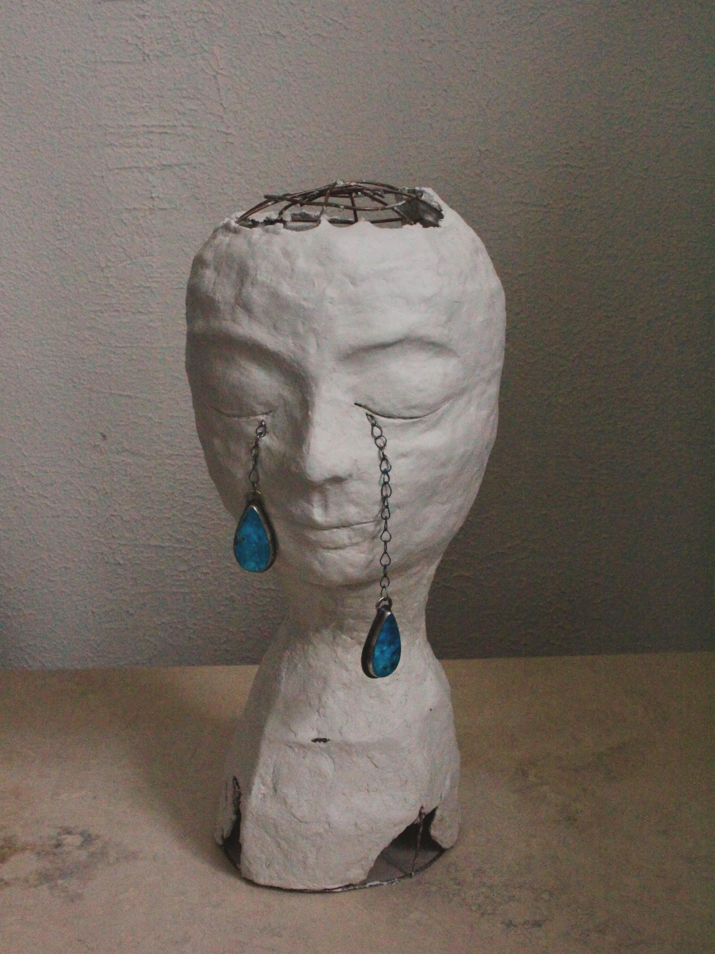 Something a little different. 💧

I made this sculpture for the @livingstoncenter4artandculture group show Connections, up now. It was fun to push myself in different mediums, while still including some jewelry elements. I also got to collaborate wit