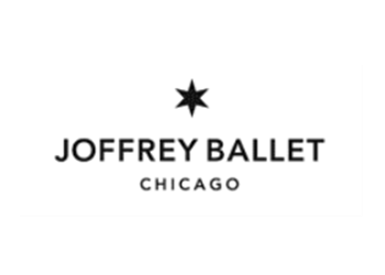 Joffrey Ballet Chicago logo with a black star above the text