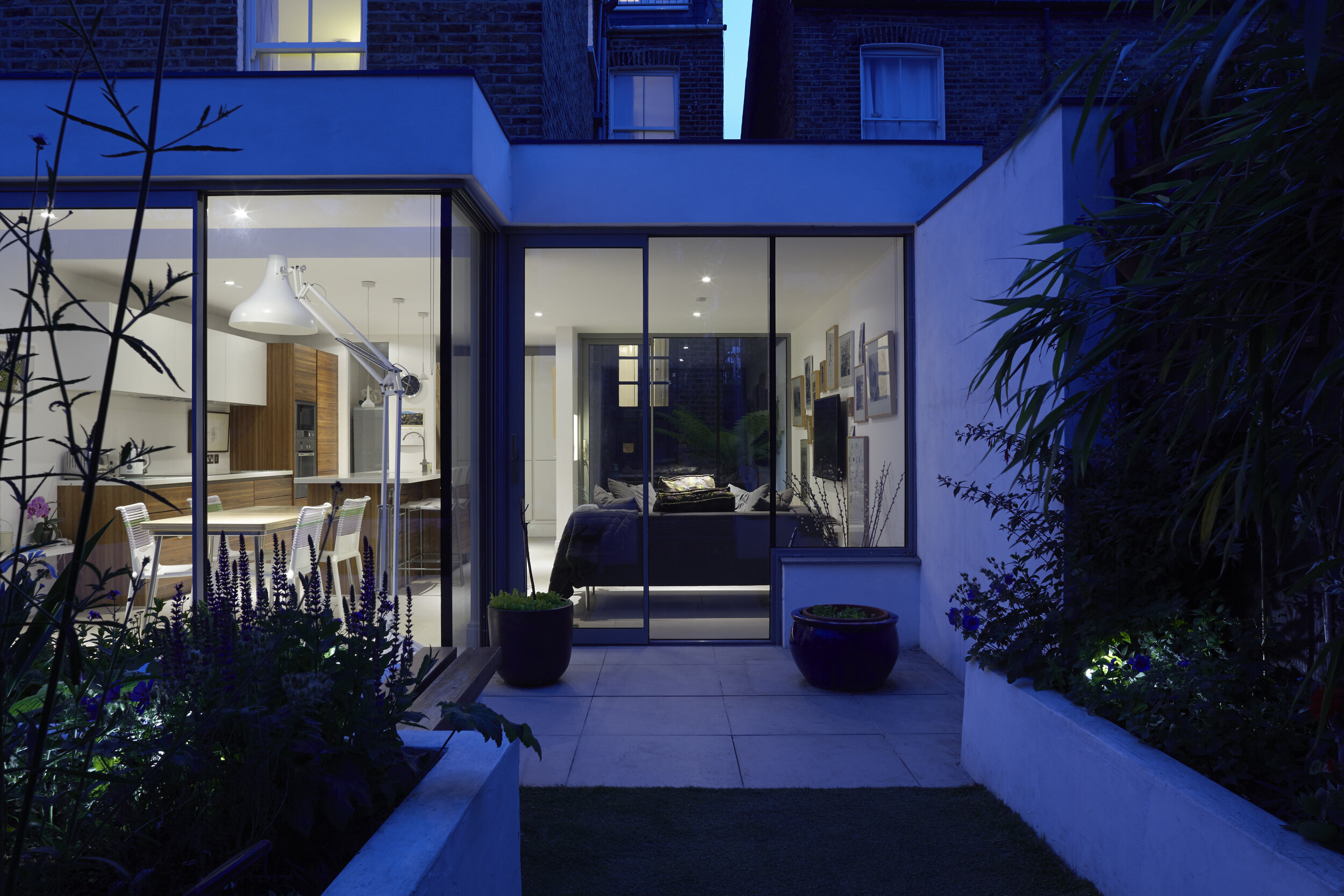 Rear extension ideas for Putney Victorian House. Garden Terrace with rear extension in London. Architects in London.