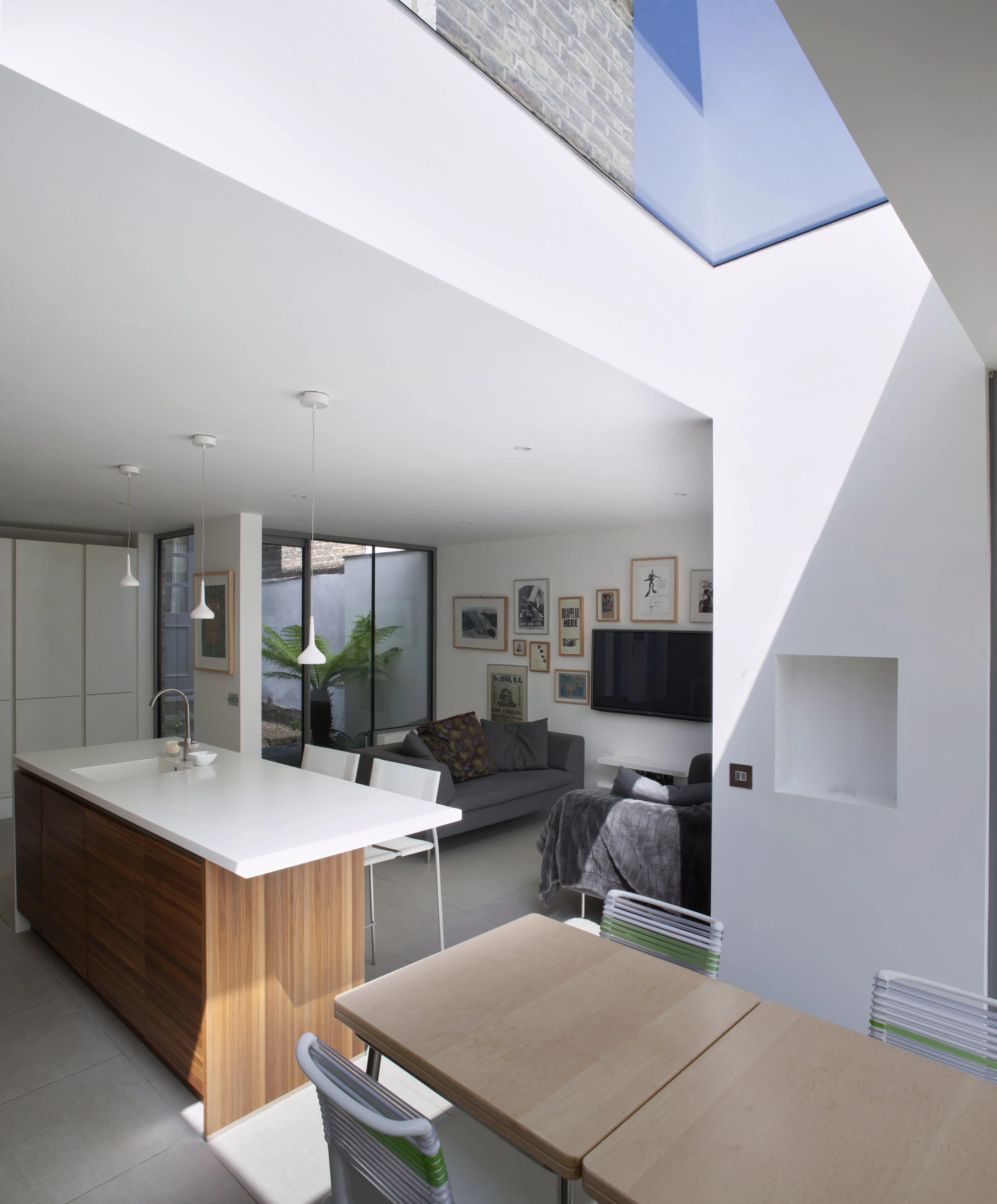 single storey kitchen extension built with planning permission by London architects