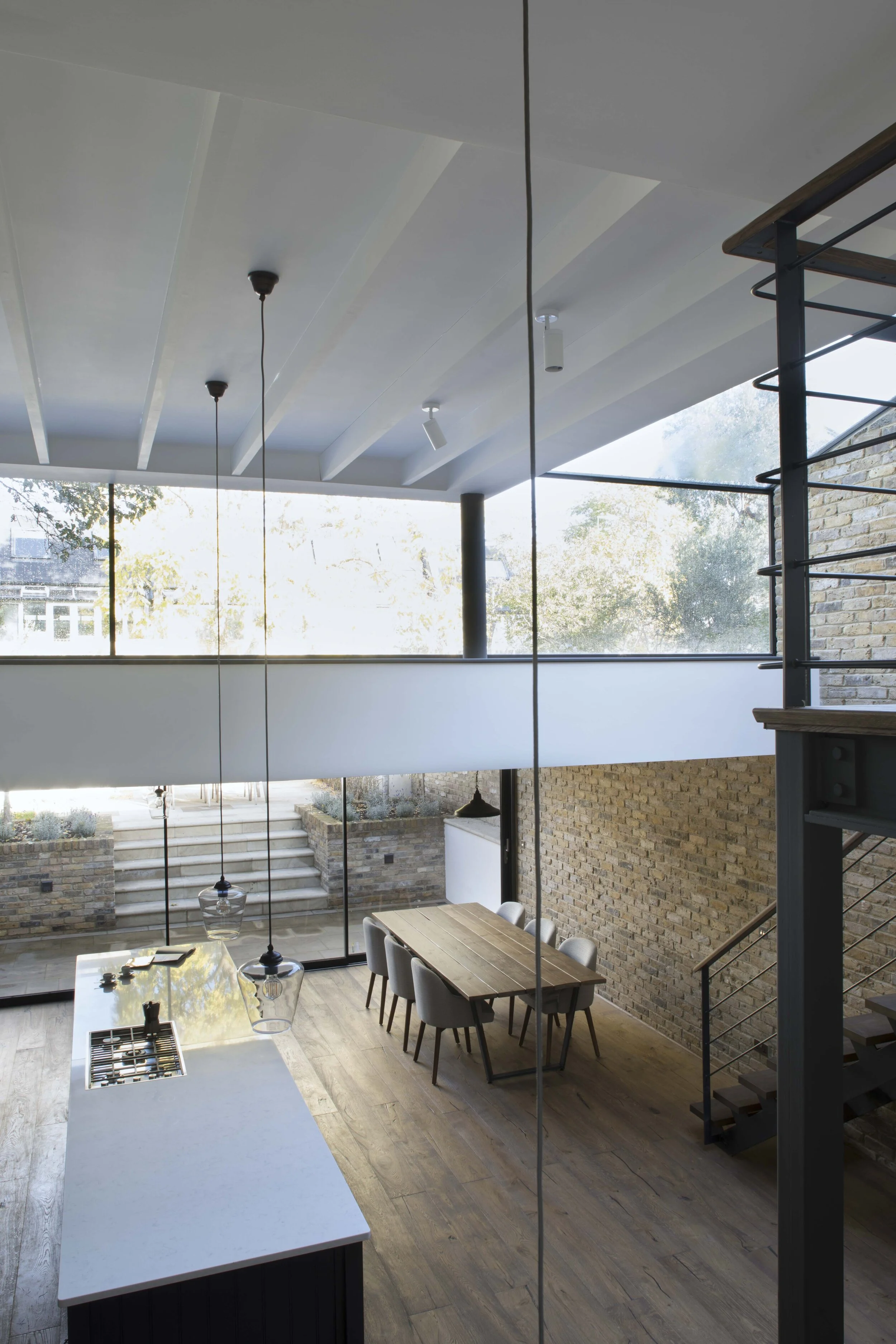 The reworking gives a light and airy feel with the double height extension