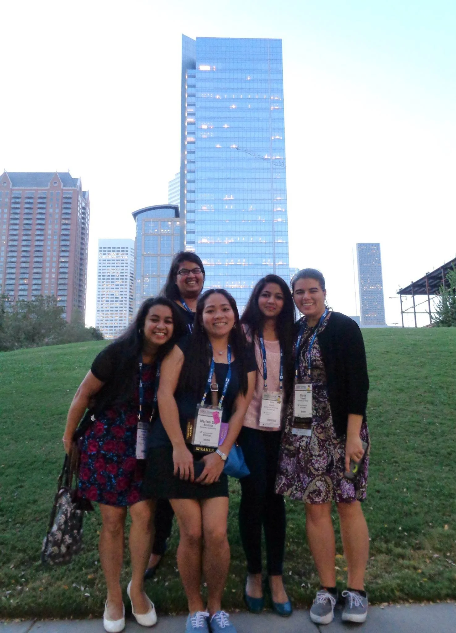 This image shows Nandita with 4 other women at GHC.