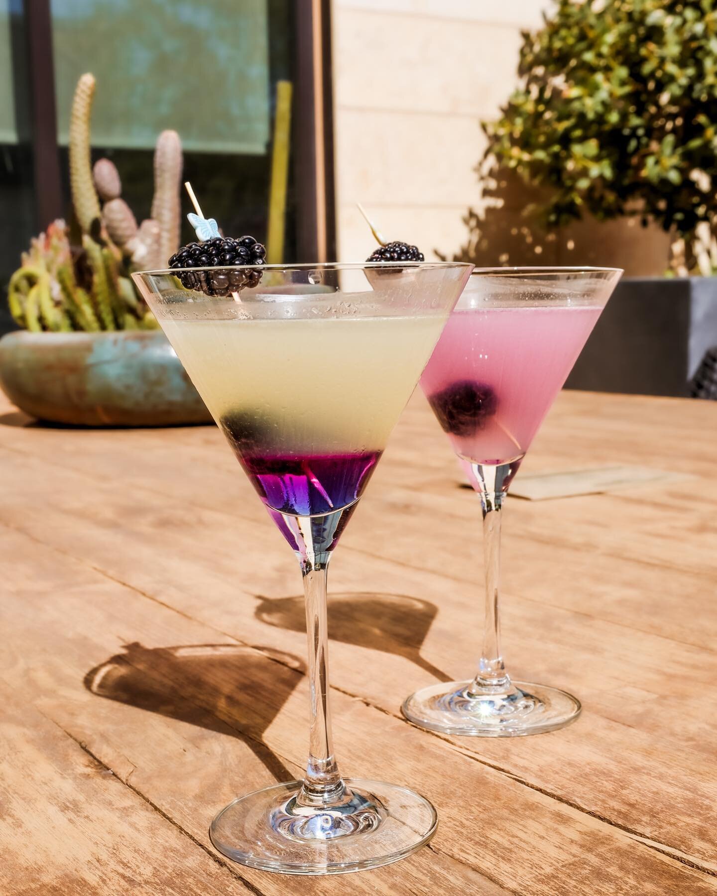 Unwind from a busy week with our Butterfly Kiss Martini at the White Buffalo Bar 🍸