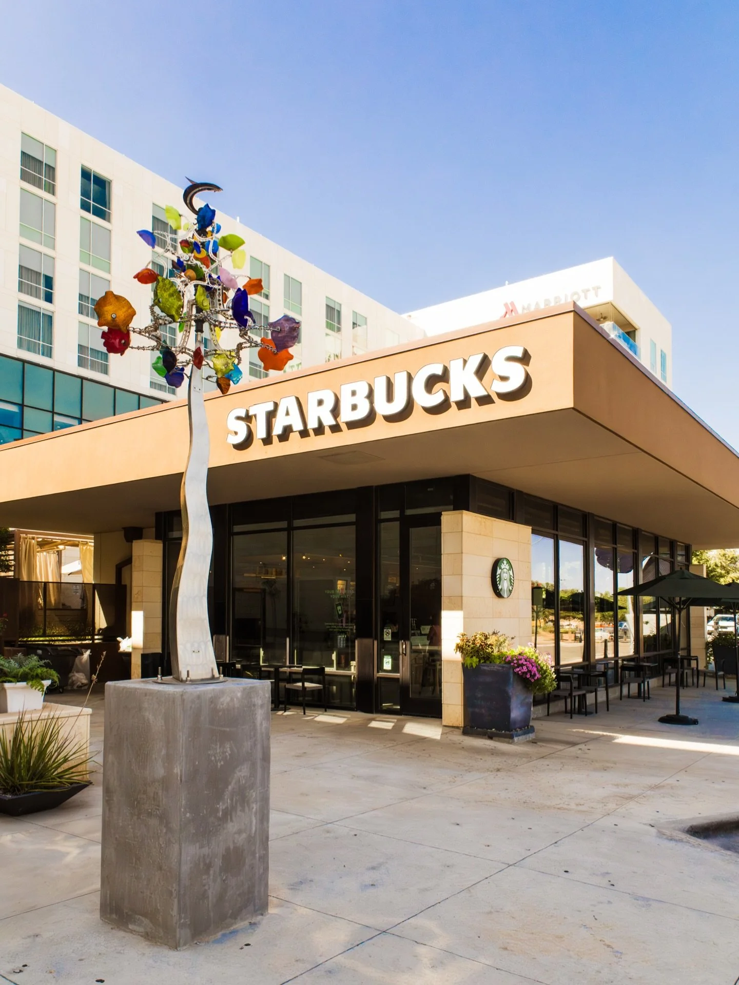 Experience the delightful perk of staying at the Odessa Marriott-our on-site Starbucks!

Treat yourself to your favorite beverages crafted by our talented baristas. Whether you&rsquo;re in the mood for a classic coffee or a seasonal specialty, we hav