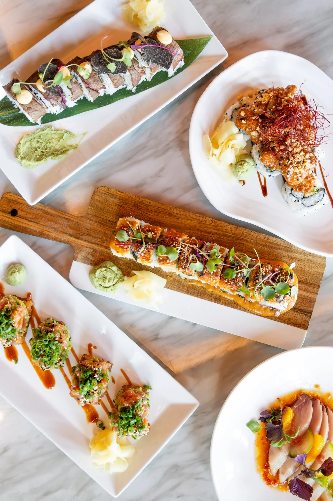 Do you love sushi, or are you curious to try it? Find delicious sushi made with fresh sourced seafood direct from Honolulu and the world-renowned Toyosu Fish Market in Tokyo, crafted with authentic Japanese techniques and more at Barrel &amp; Derrick