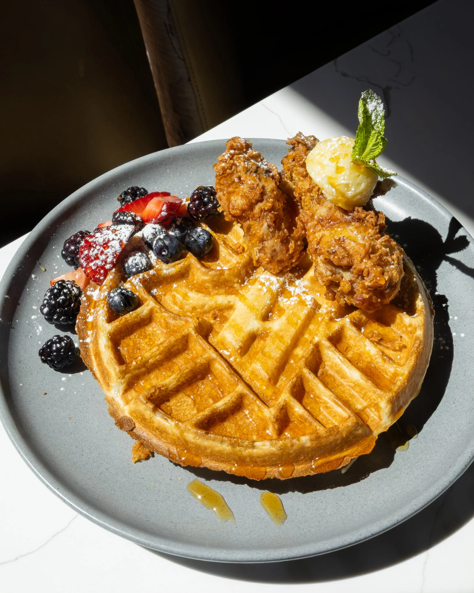 Hot Honey Chicken & Waffles
