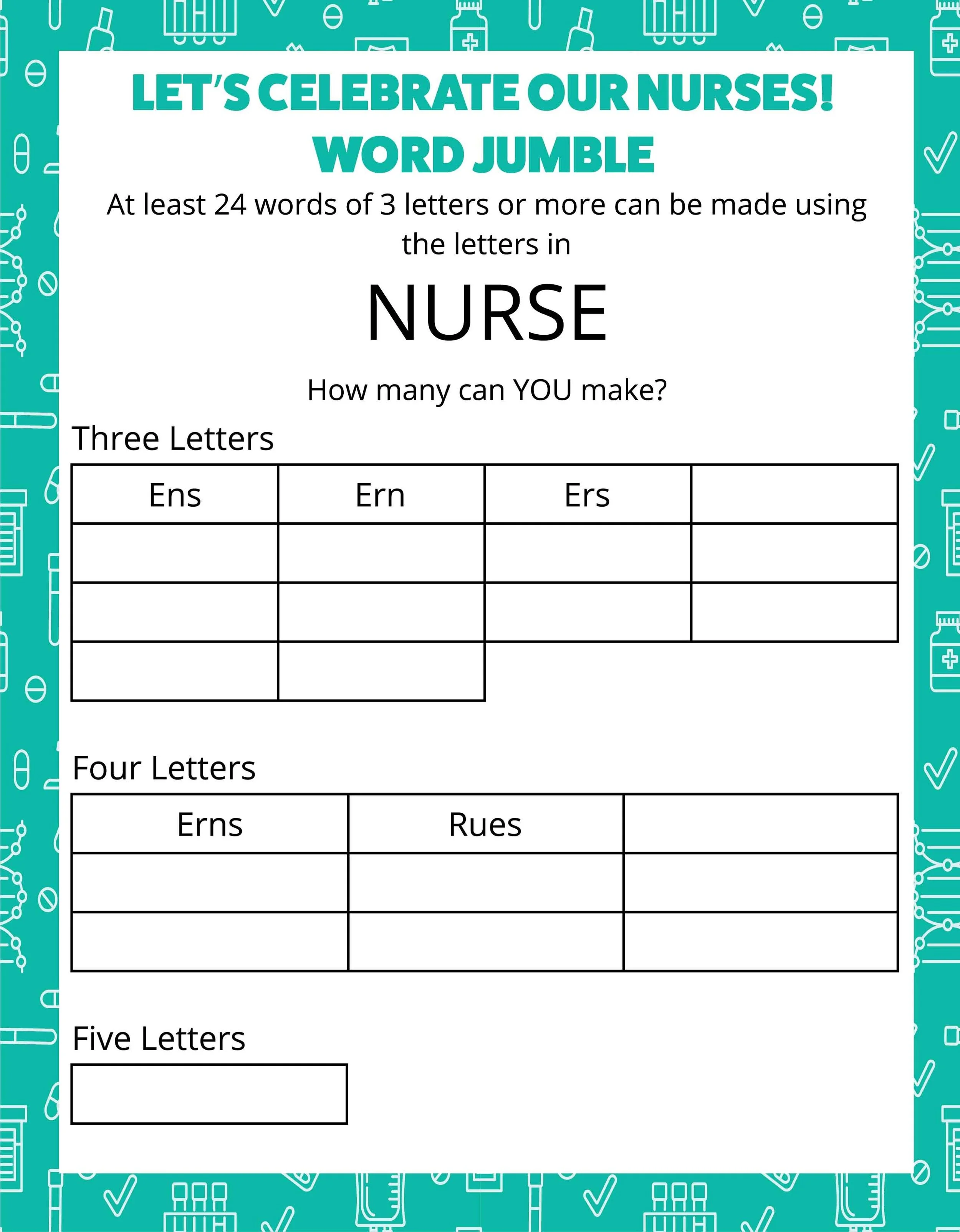 nurses week printable activities games for seniors senior living media