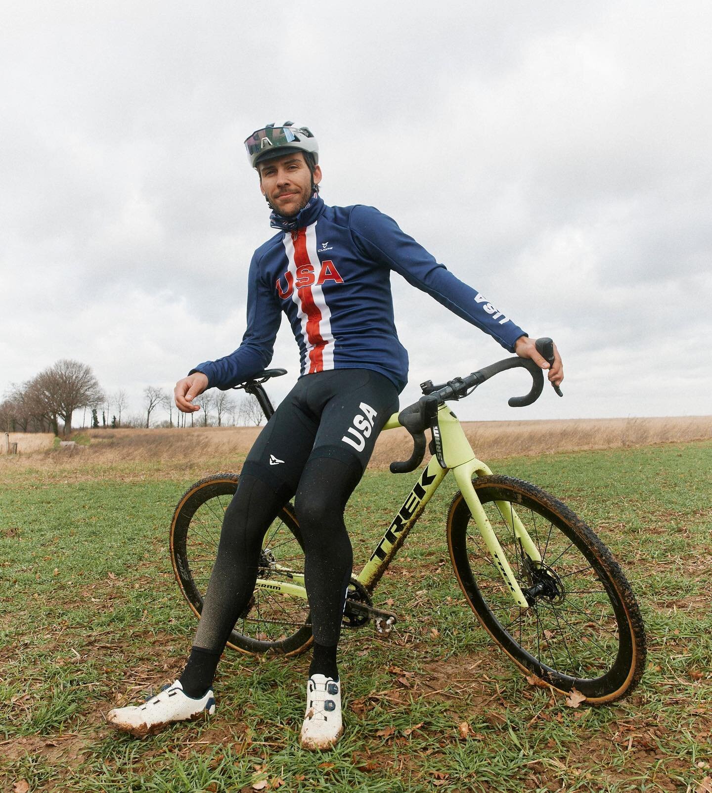 This weekend in Hoogerheide 🇳🇱 will be my 10th time representing my country 🇺🇸 at the Cyclocross World Championships. The hard work is done, now it&rsquo;s time to let it rip!

📷: @dominiquepowers 

#WeAreUSACX #cyclocross #USA #MudFund #cx