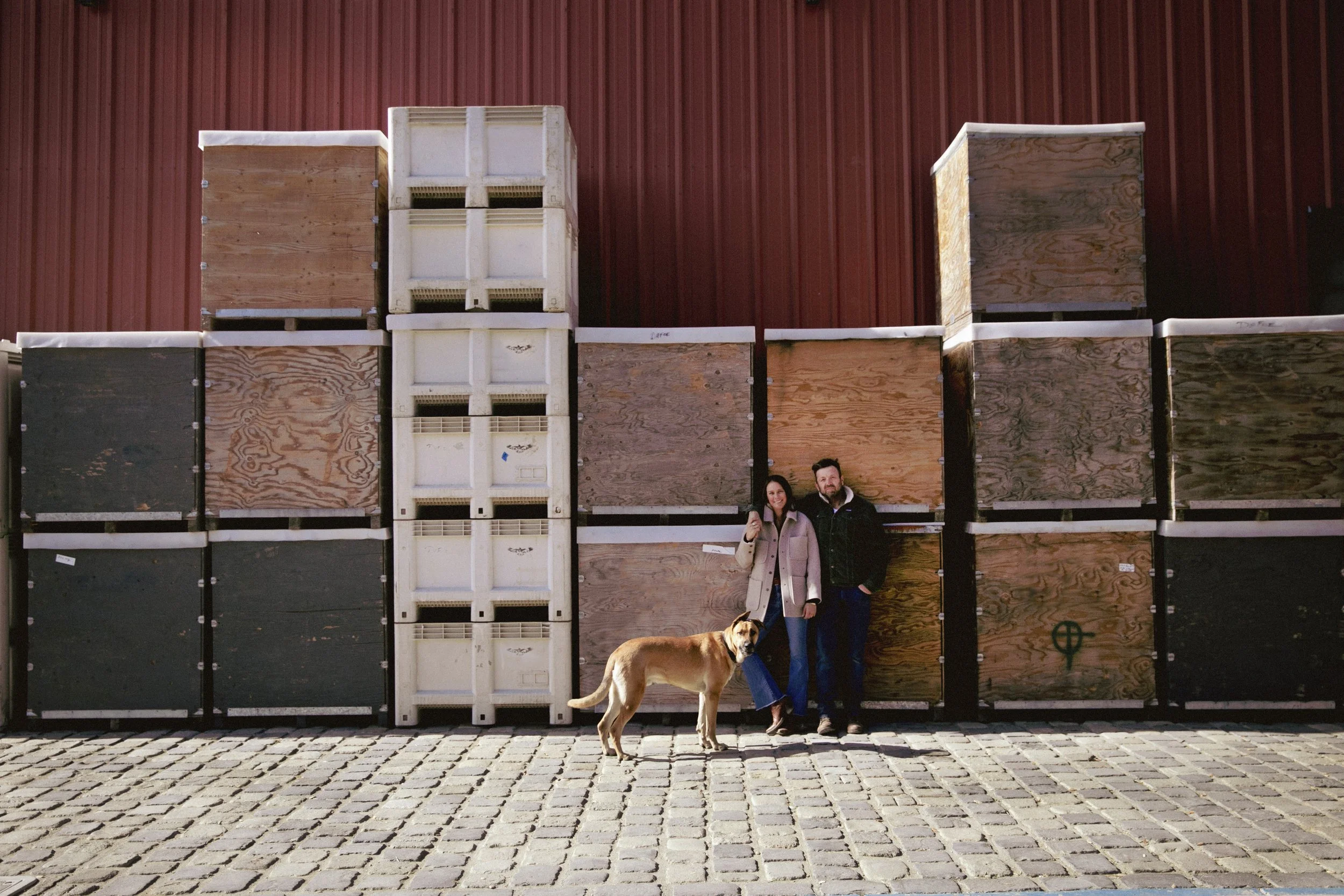 Rob and Emily in the front of DaFoe Wines
