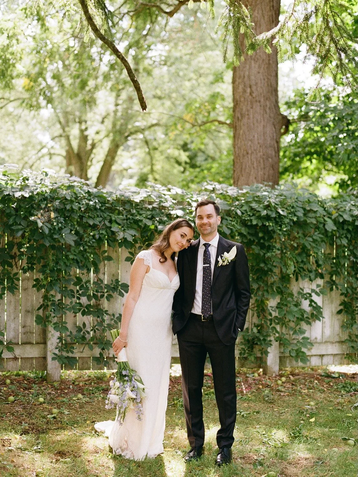 Marilyn and Mike&rsquo;s wedding last September in Niagara. Mostly film. Mostly friends. A day that moved forward naturally, moment by moment, without asking it to be anything else.🍃

@littlelimeflorals 
@pillarandpostnotl 
@lastingeventsweddings

.