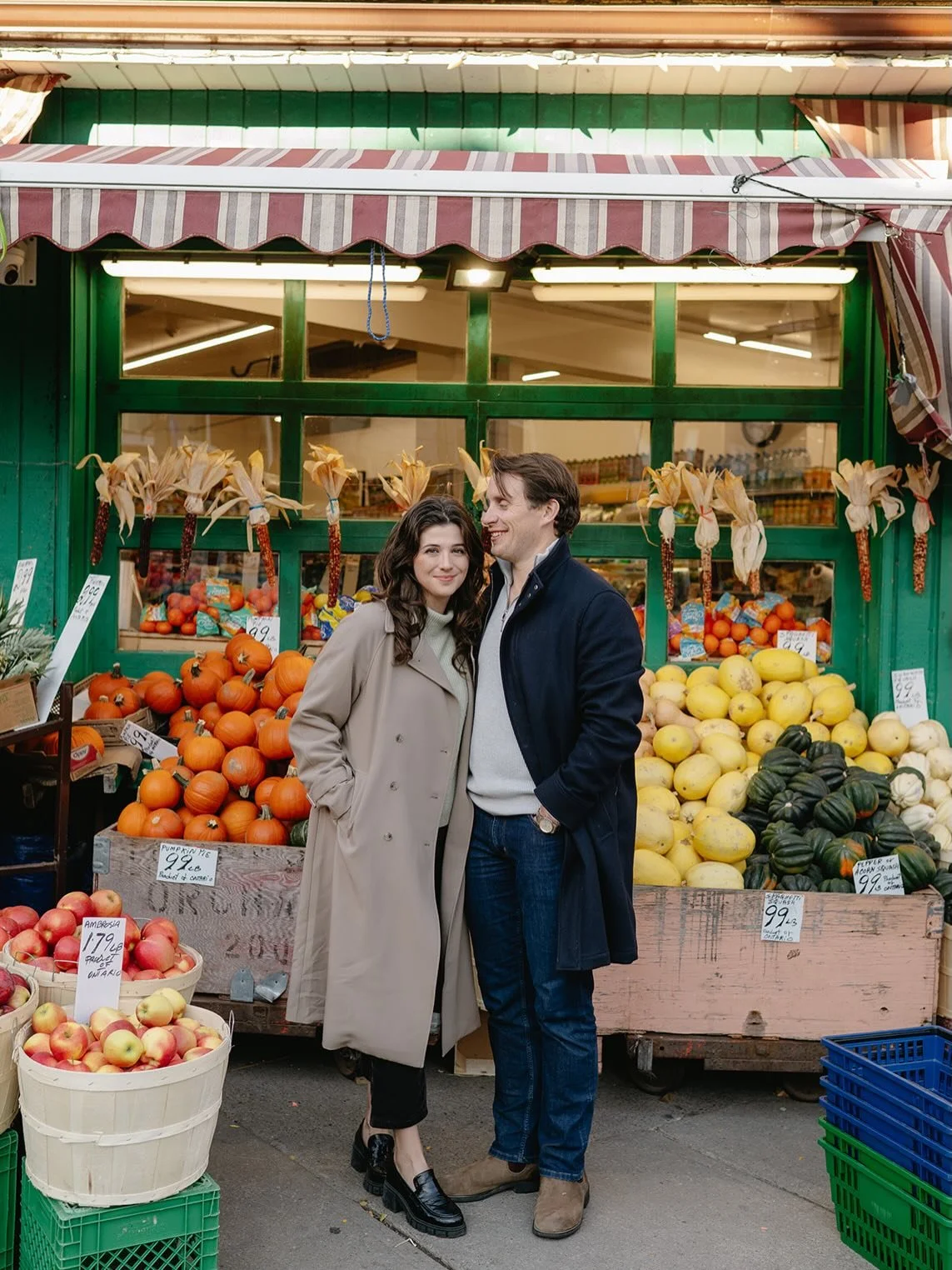 E + P&rsquo;s engagement last fall in their neighbourhood, Kensington Market 💛

Coffee in hand, wandering the streets they know best, letting the afternoon unfold without much of a plan. Just roaming, talking, ducking into corners that felt like the