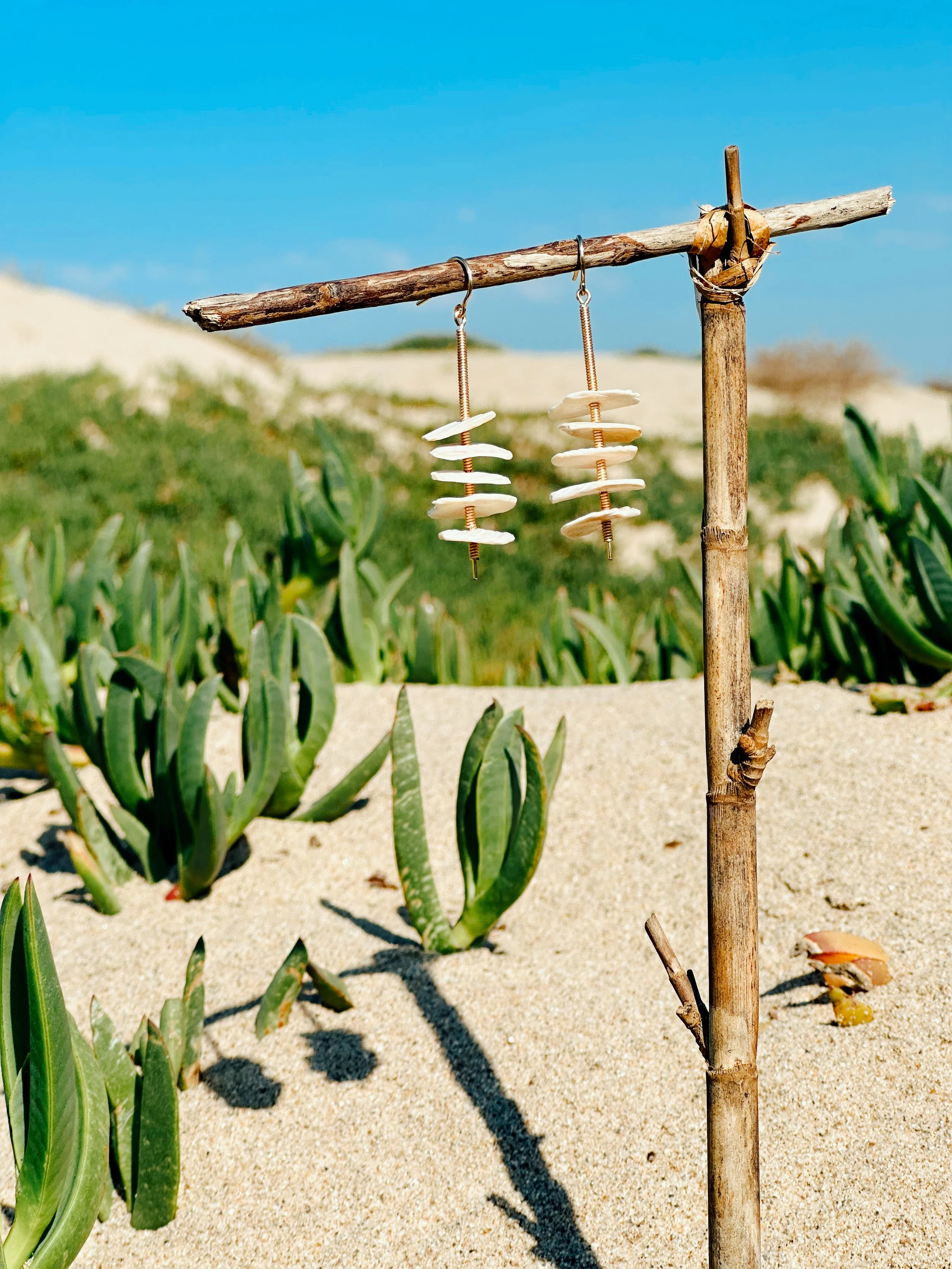 Sandbridge Shell Earrings - green.JPG