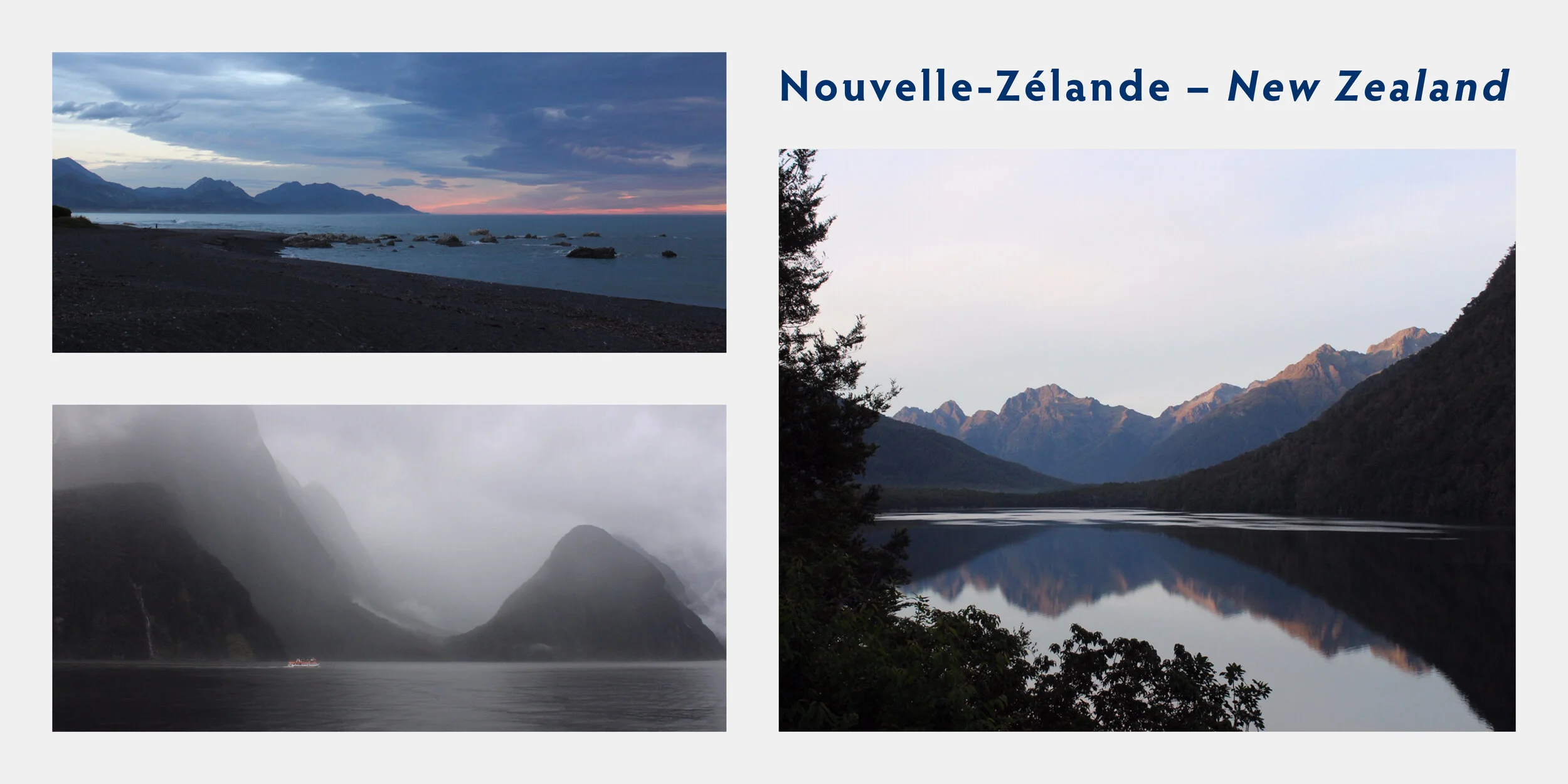 Montage Nouvelle-Zélande