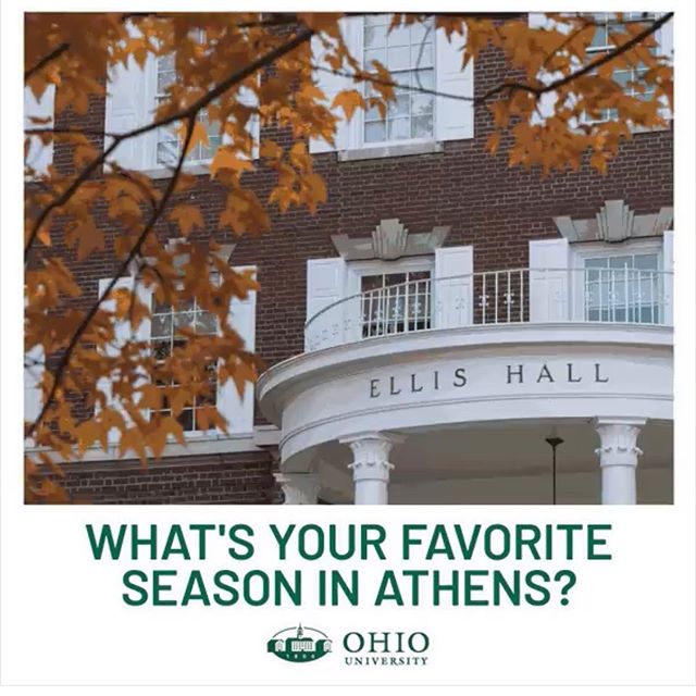 #flashbackfriday with this challenge from @ohioalumni So first of all, there is no bad time to be in Athens, OH. But it is appropriate that my screenshot captured Fall. Some of my best memories of OU took place in the Fall- it is stunning when the le