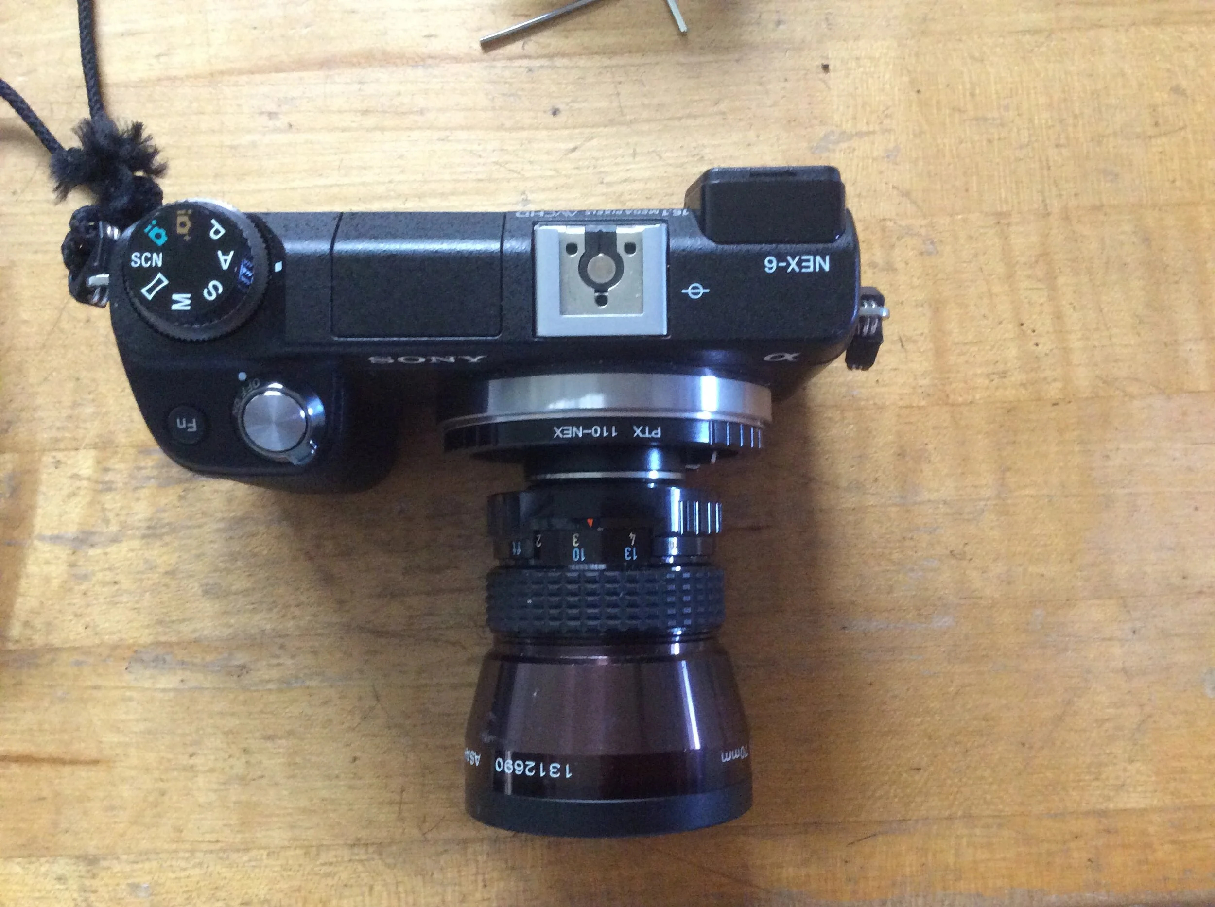 sony nex6 with vintage pentax 110 series lens