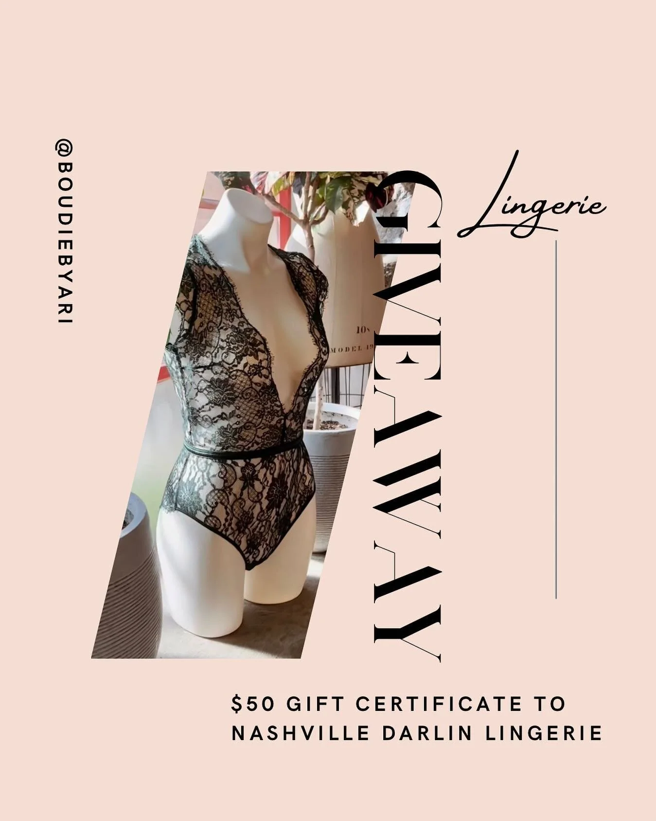 It&rsquo;s ✨G I V E A W A Y✨ Time!!! 
.
In honor of this Tennessee fall weather, treat yourself to a new teddy or lingerie set to slip on under your fuzzy robes with a ✨$50 Gift Certificate✨ to @nashvilledarlin 💋
.
a.k.a my favorite spot to #shoploc
