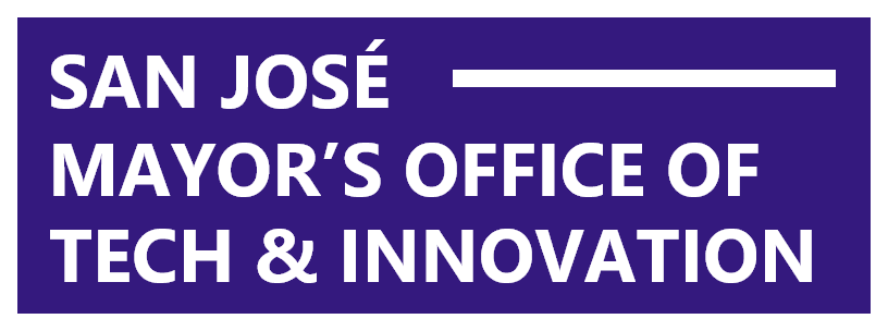 “San José Mayor’s Office of Technology and Innovation “ written on purple background.