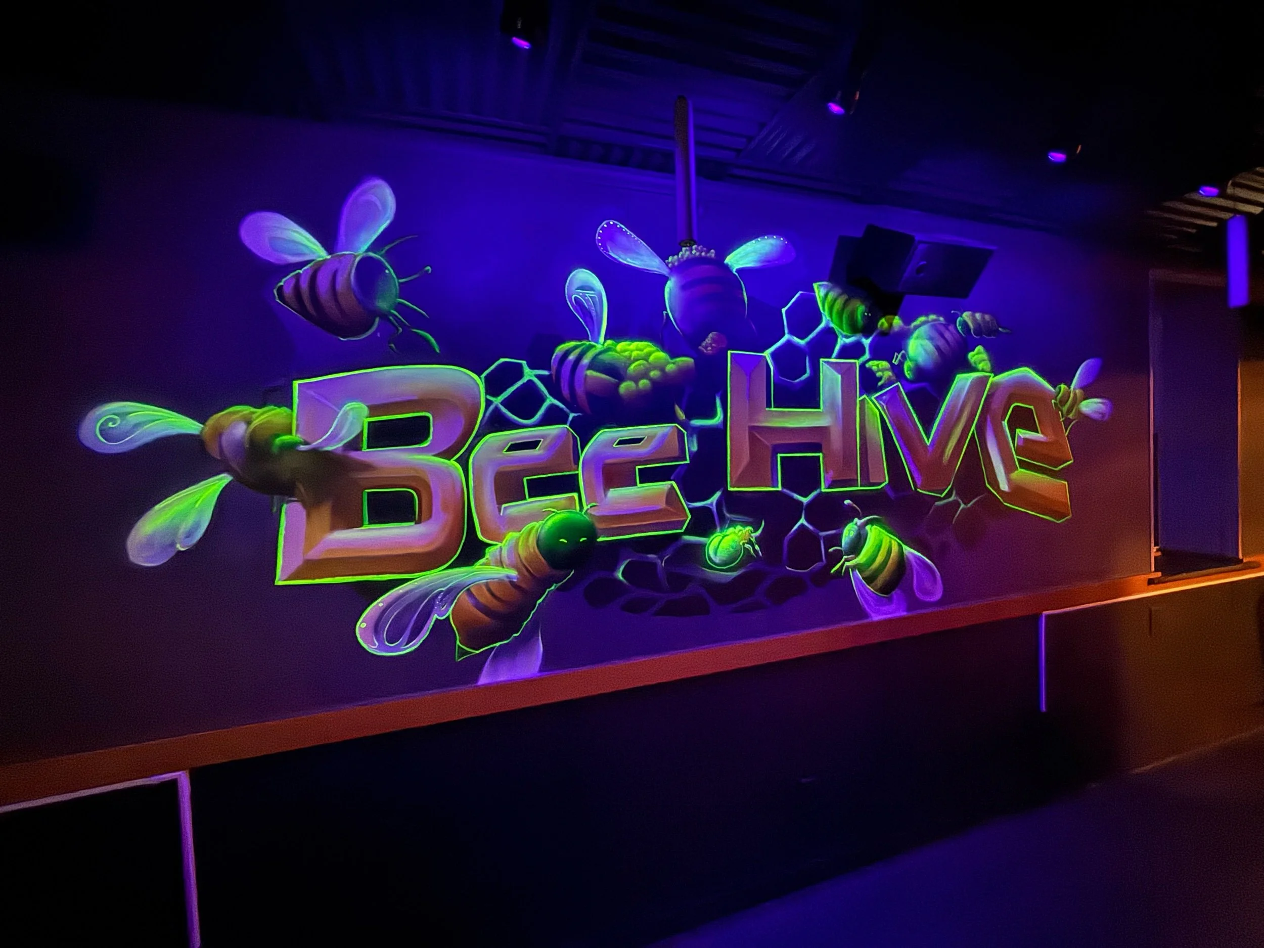 Blacklight Activated Glow Paint