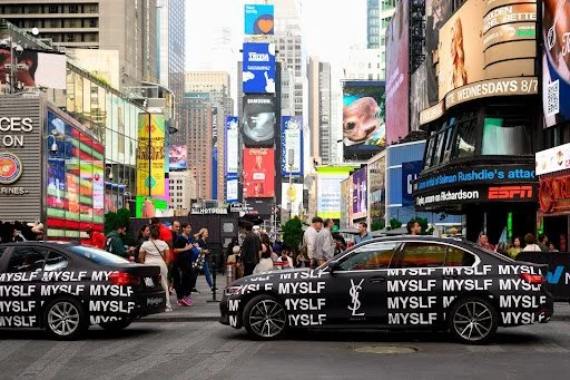 Firefly Ads How YSL Stood Out in NYC with Firefly Car Wrap Advertising