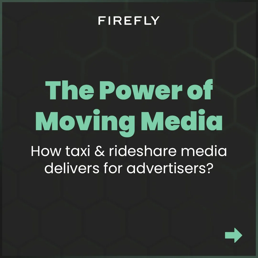 Why settle for stationary billboards when you can move with the flow of city life? 🚕 Firefly&rsquo;s Taxi &amp; Rideshare Media provides unmatched coverage, eye-level visibility, and cost-effective reach across the city. Tap into the pulse of urban 