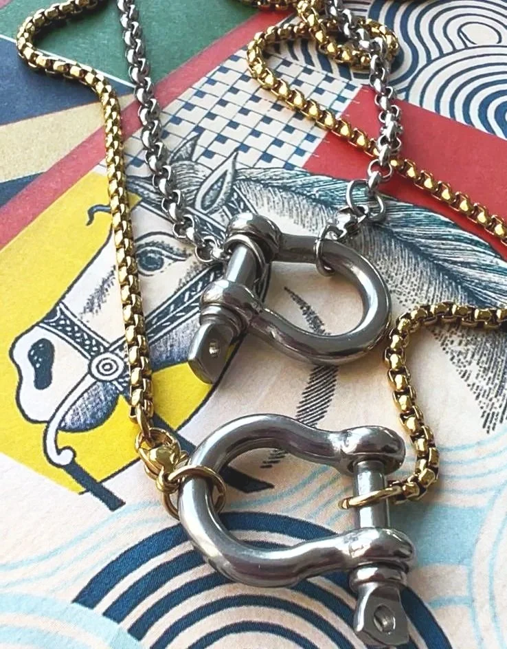 Stainless Steel Bit Necklace Enise Equestrian Collection