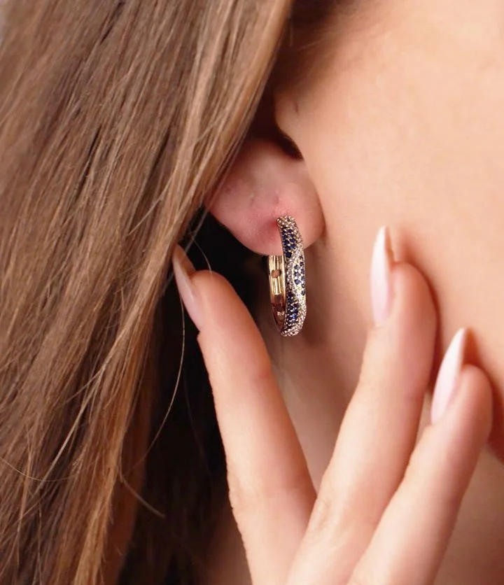 Gold-Plated-Wave-Design-Hoop-Earrings-with-Darkblue-and-White-stonesM.jpg