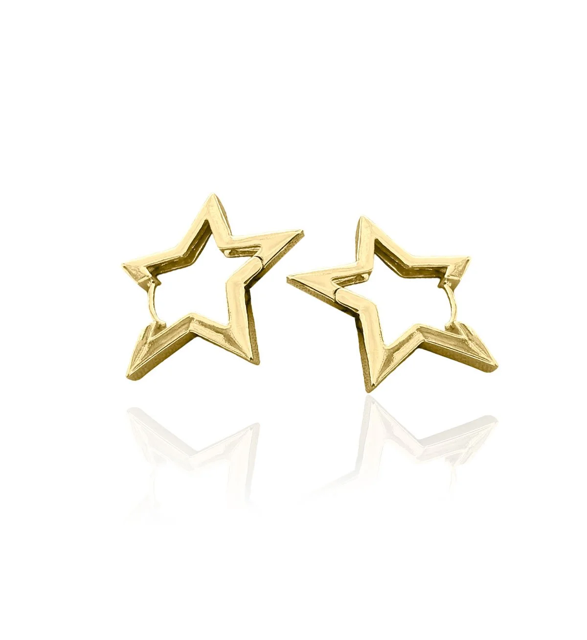 Gold-Plated-Star-Shape-Huggie-Earrings-Stainless-Steel.jpg