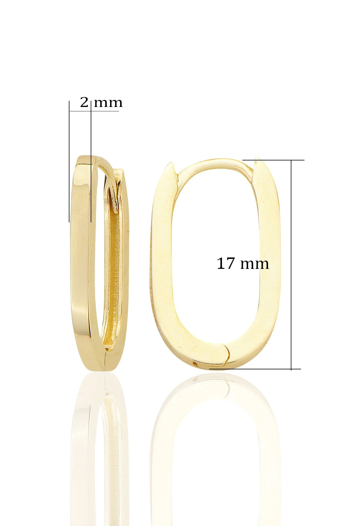 14K Gold Huggie Elegance Earrings