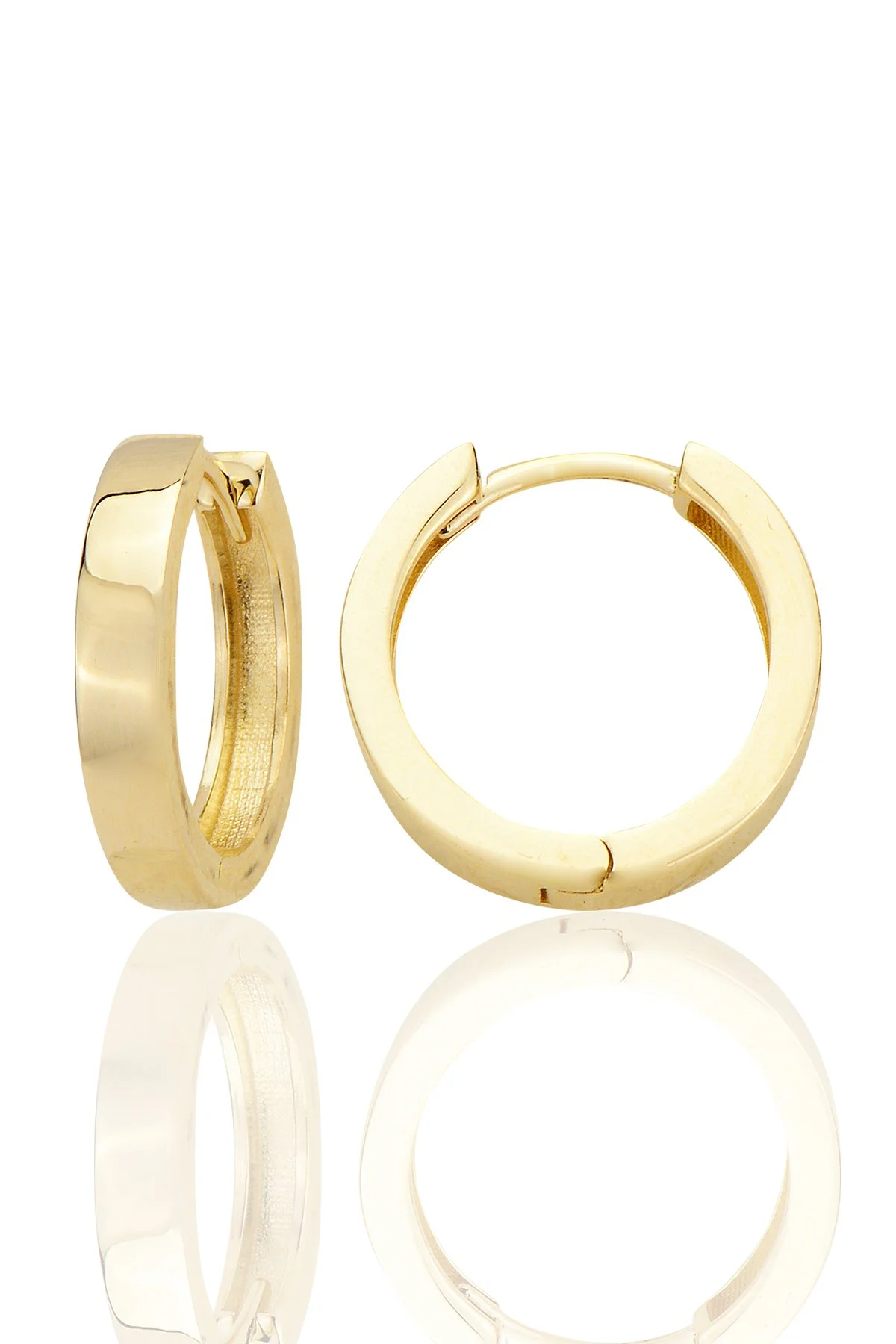 14K Gold Classic Huggie Earrings