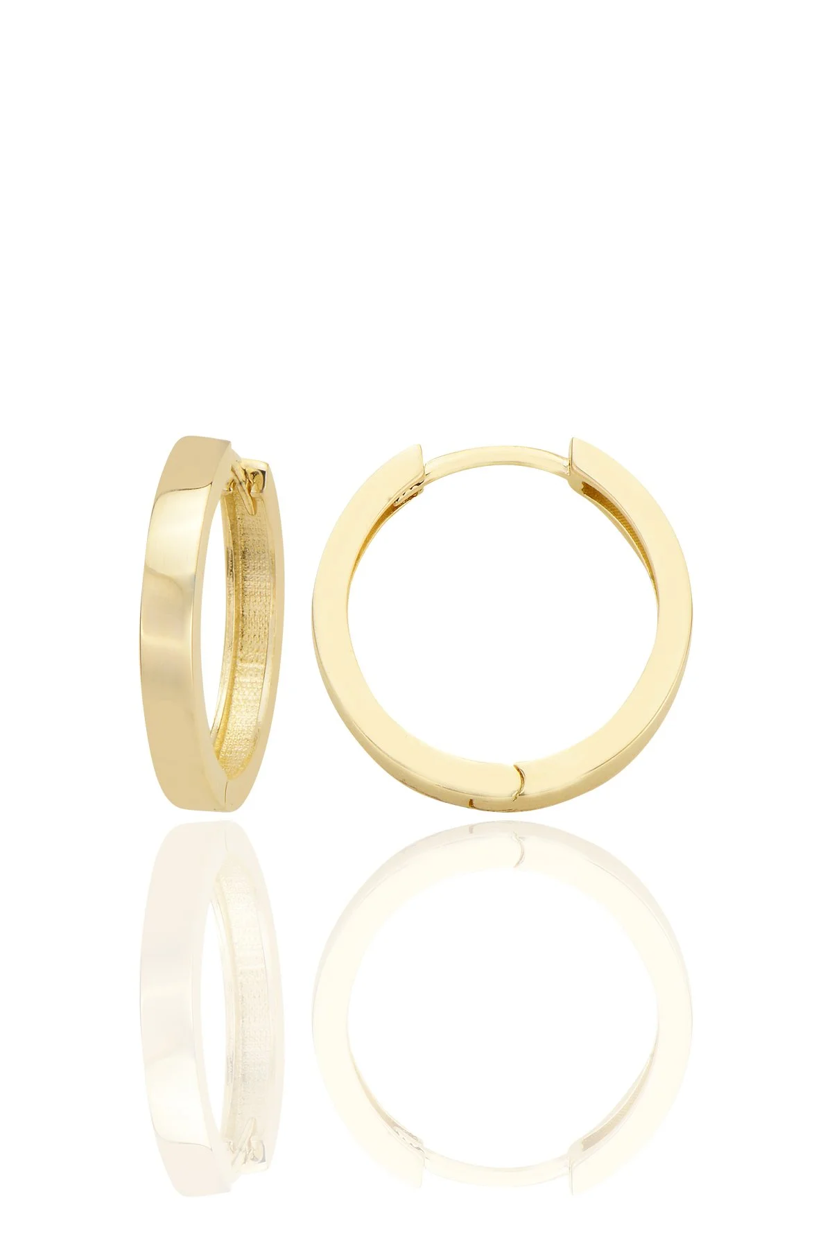 14K Gold Classic Huggie Earrings