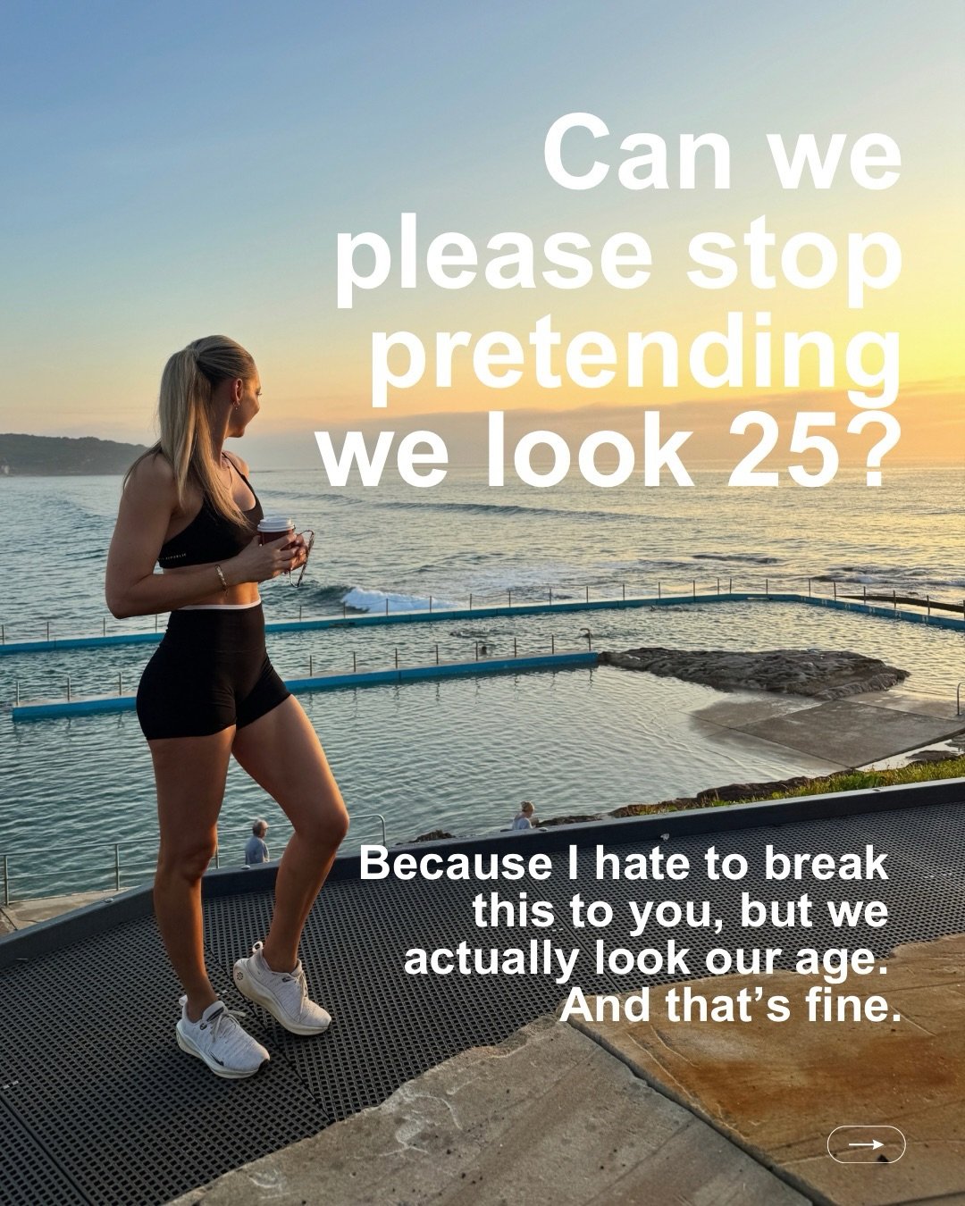 Don&rsquo;t get me wrong, of course I wish I still looked 25. Hell, I&rsquo;d even take 35. But I don&rsquo;t. I look my age.

And I keep seeing these &ldquo;hooky&rdquo; reels on Instagram that start with &ldquo;I&rsquo;m 40-something&hellip;&rdquo;