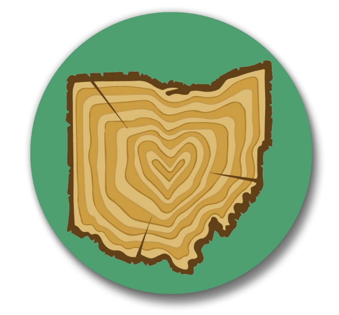 Ohio Tree Slice Pin