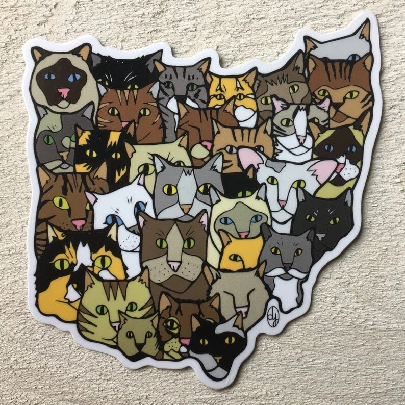 Cats of OHIO Sticker