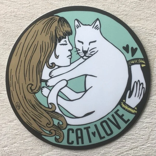 Cat Love Sticker