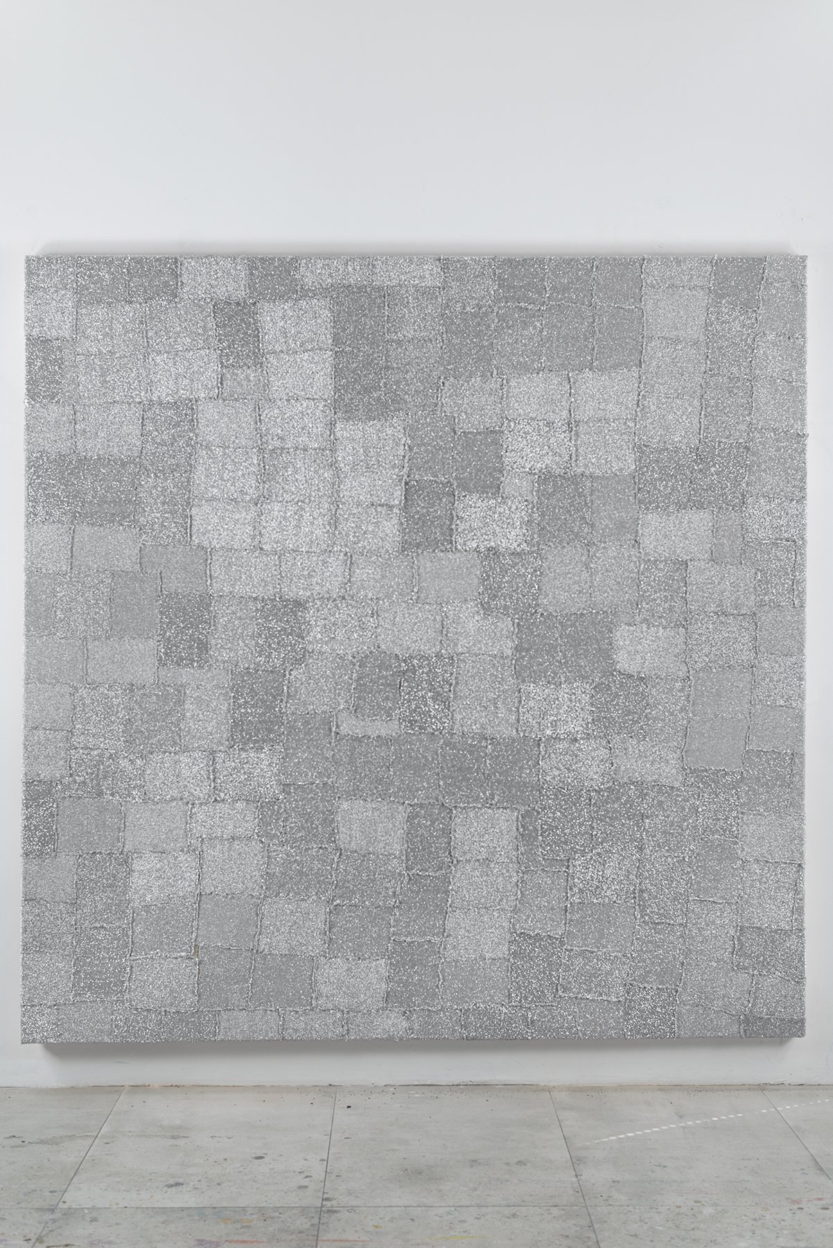   Beatriz Simón ,  It Cleans and Shines (Exploration of Texture) , 220 x 220 cm | 86.6 x 86.6 inch, 2021. Artist’s studio, Mexico City. Photo by César Palomino. 