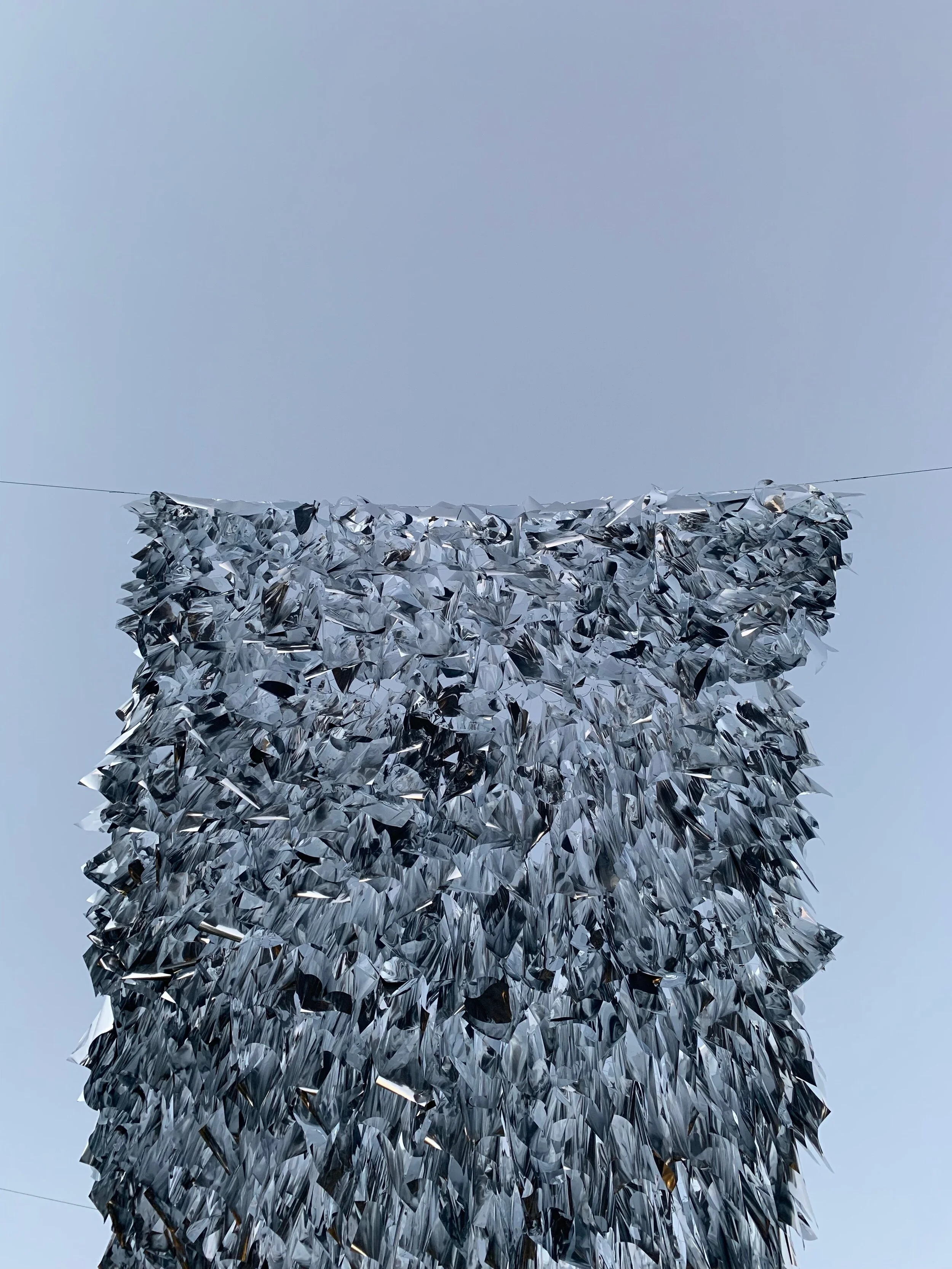 Matt Johns Public Art Installation Houston SkyWaves Mylar Soft Sculpture Experiential Houston