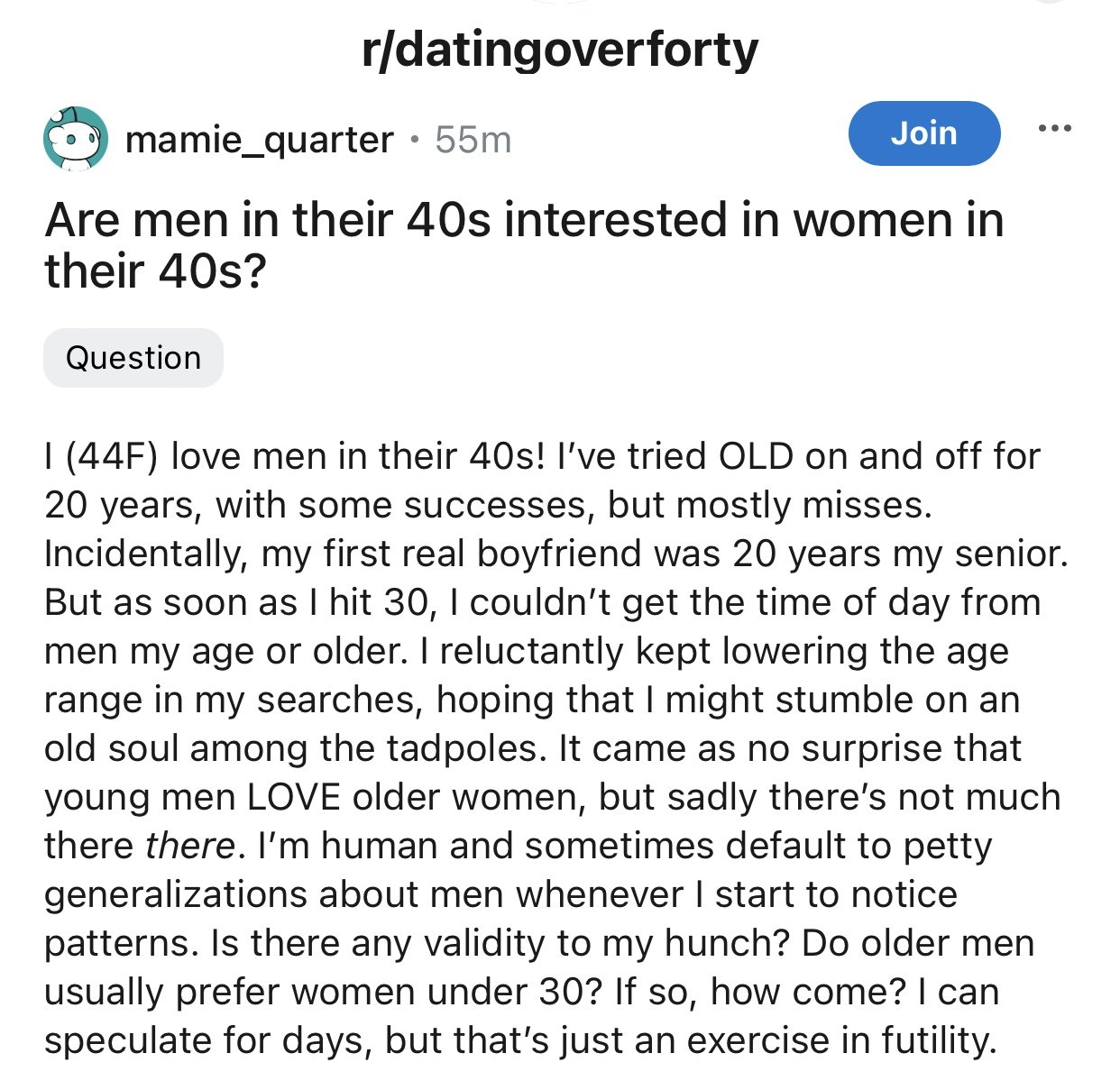 dating a woman in her 40s