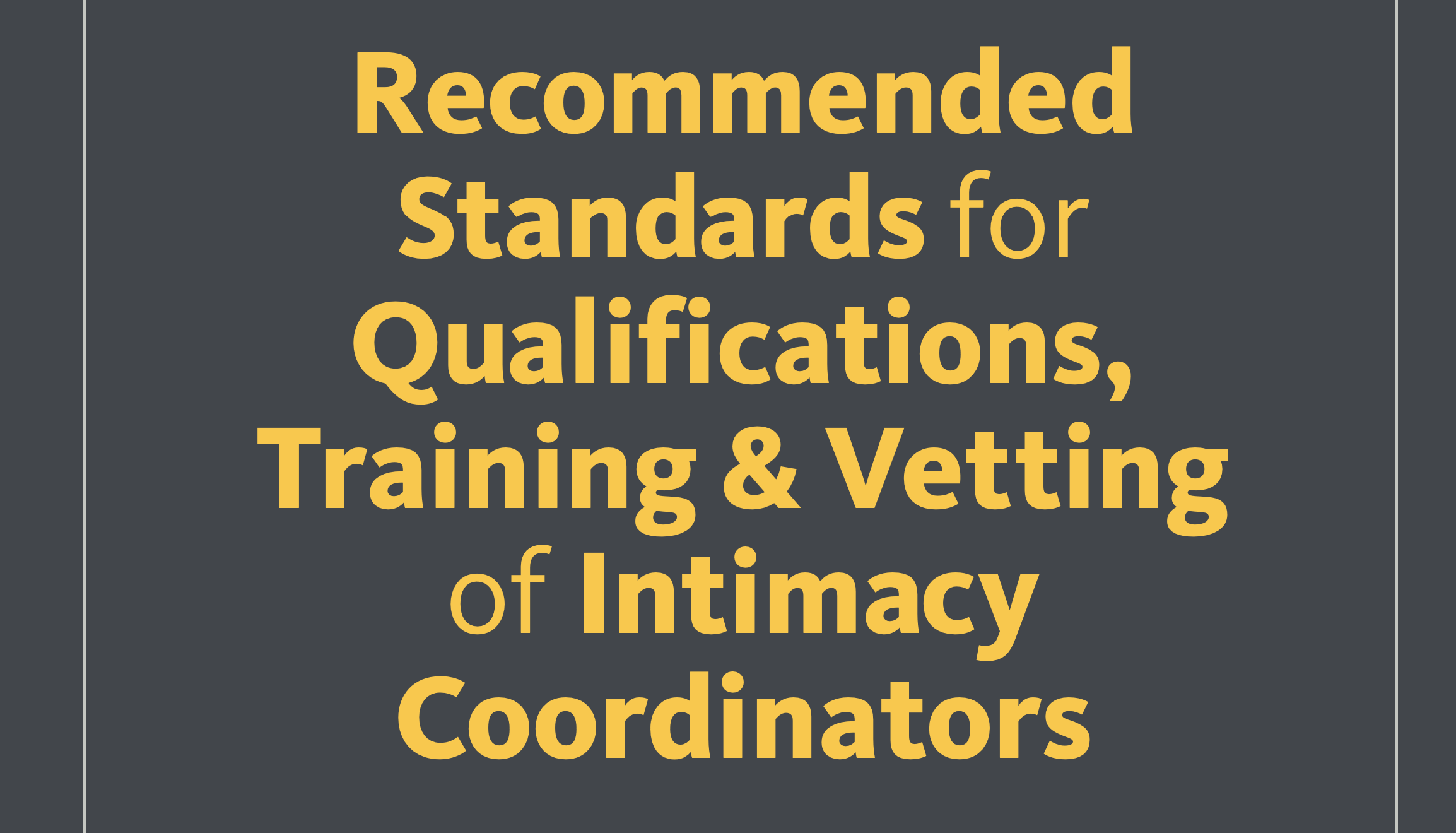 SAG Standards for an IC