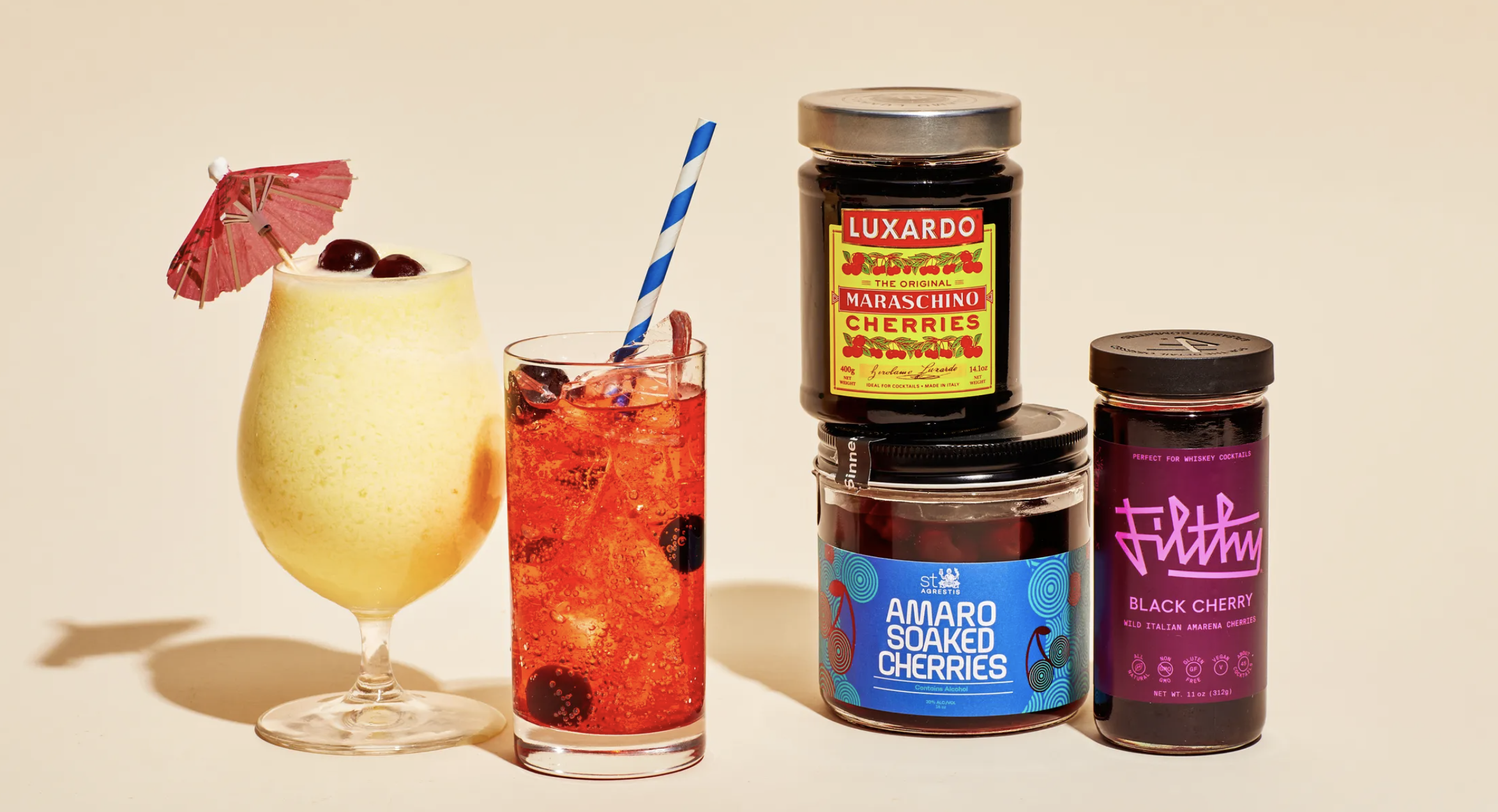 Your Manhattans and Dirty Shirleys Need These Fancy Cocktail Cherries