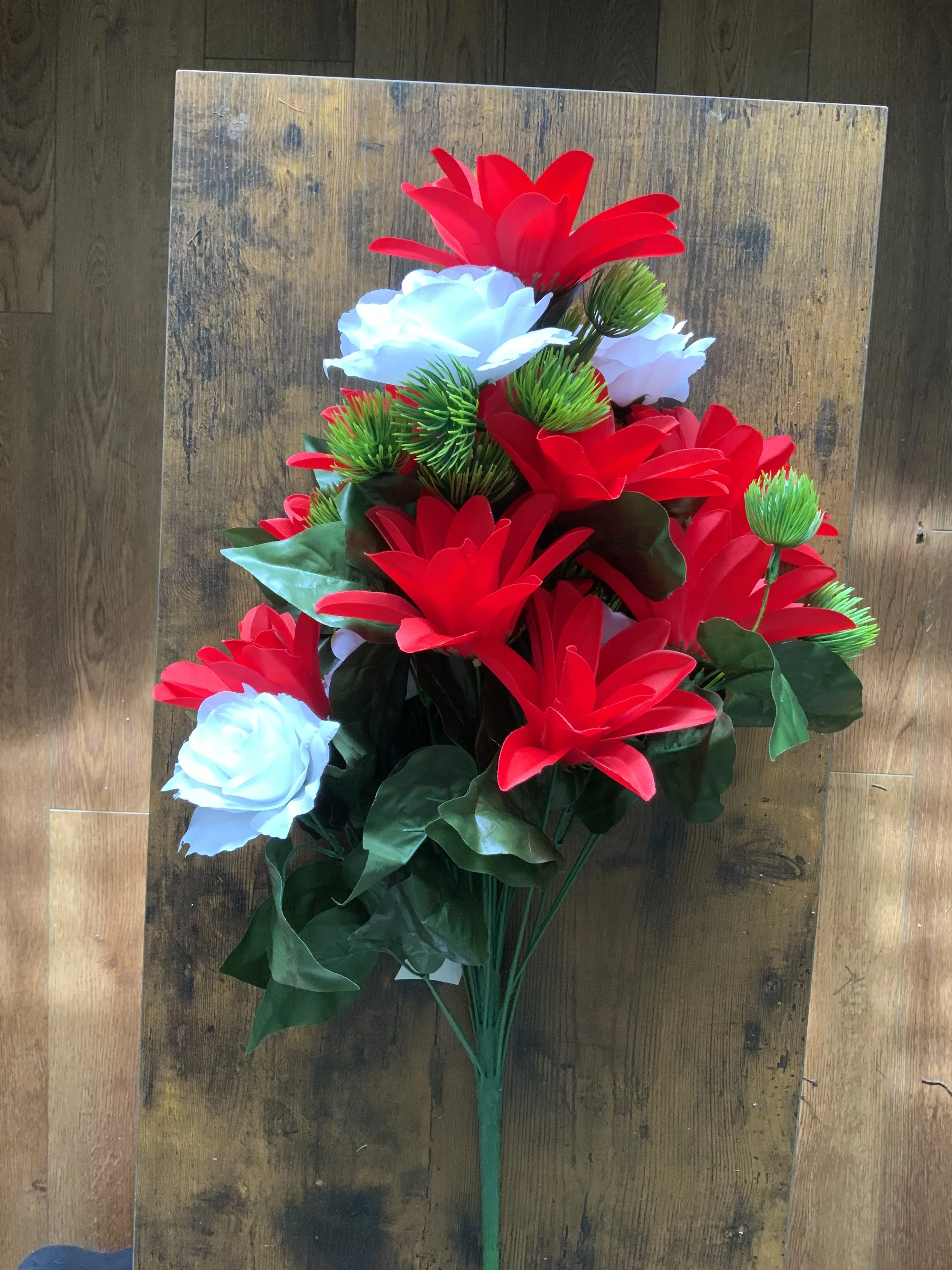 CS12472 ROSE STARBURST DAHLIA PINE BALL