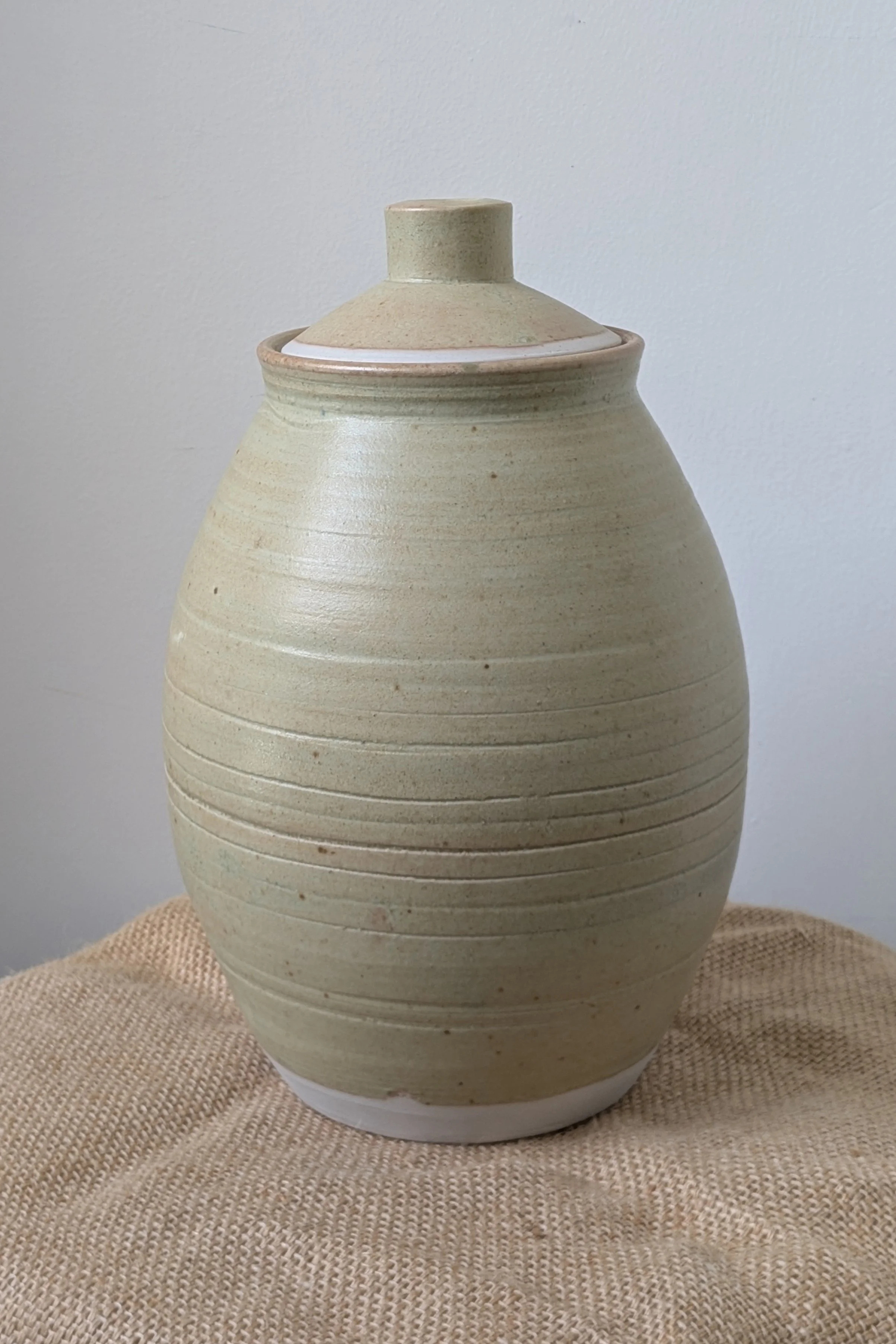 Ovoid Celadon Urn