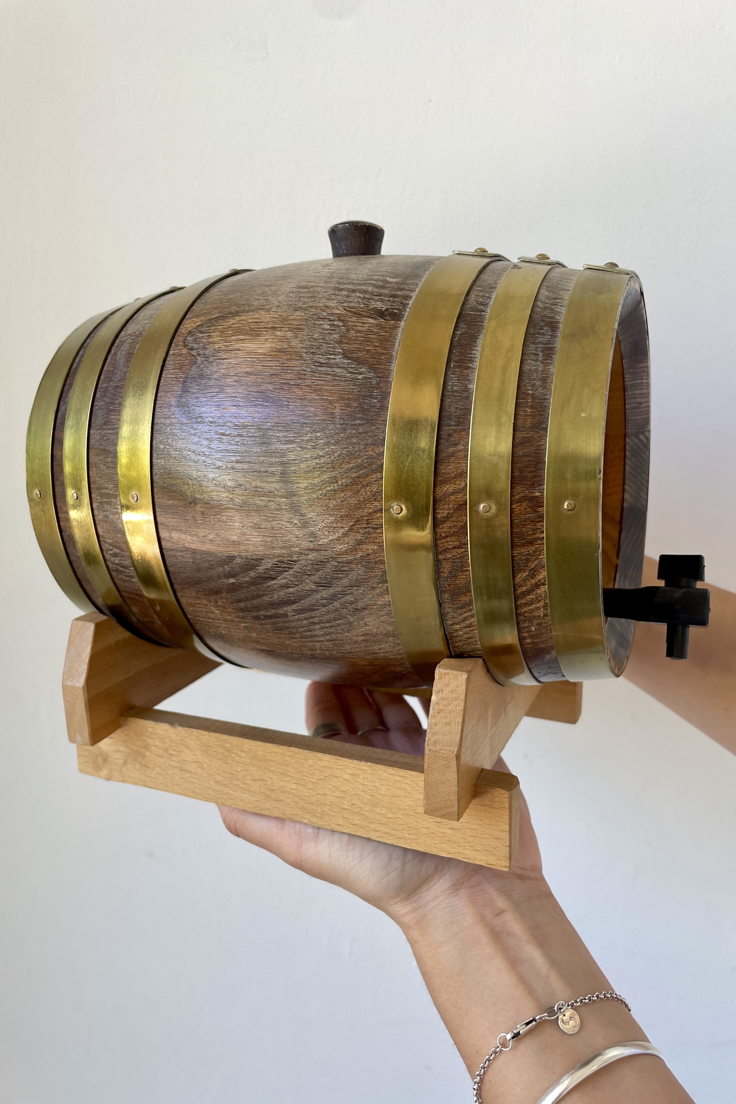 Wine Barrel Urn